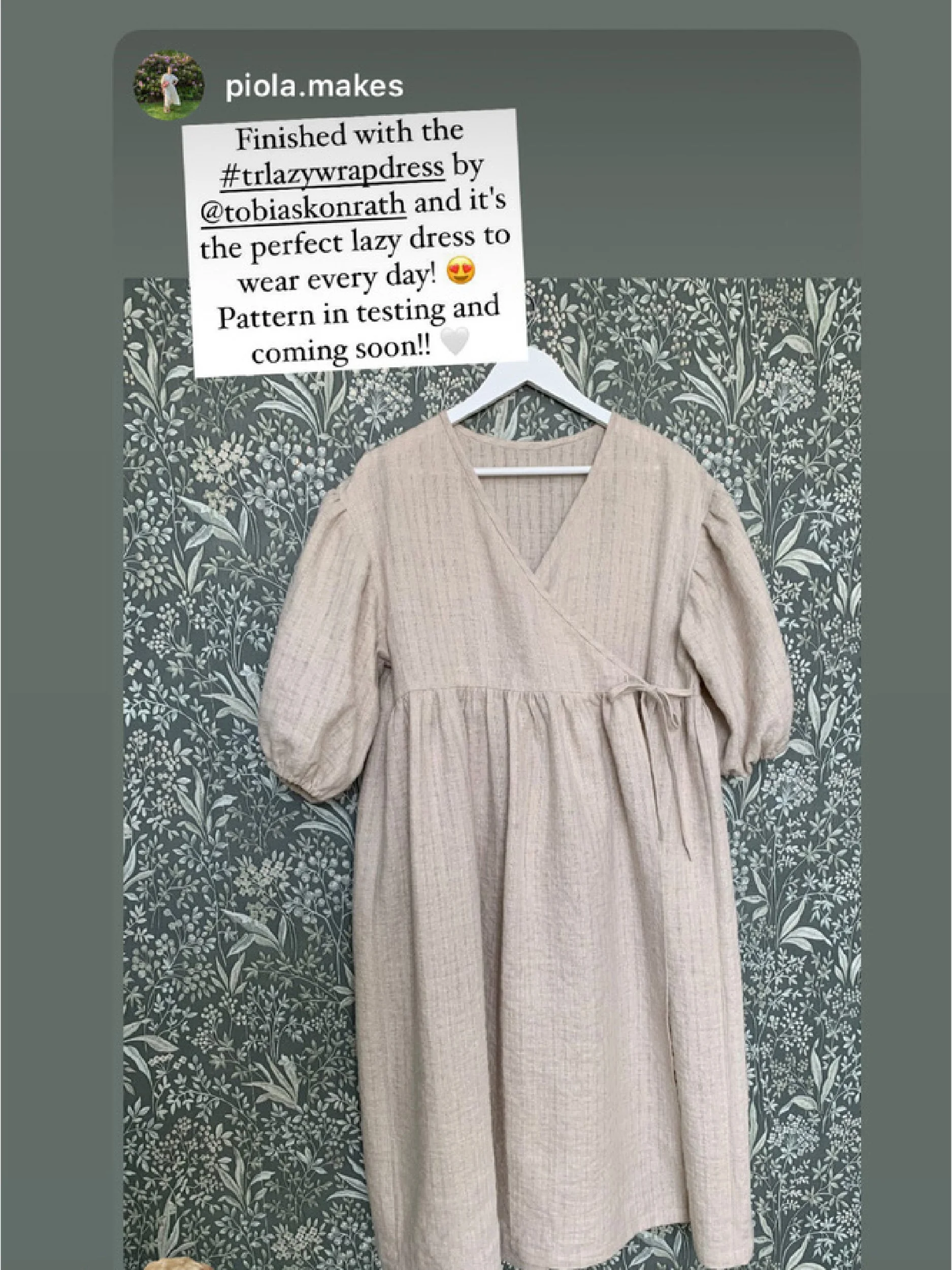 lazy wrap dress social media community image