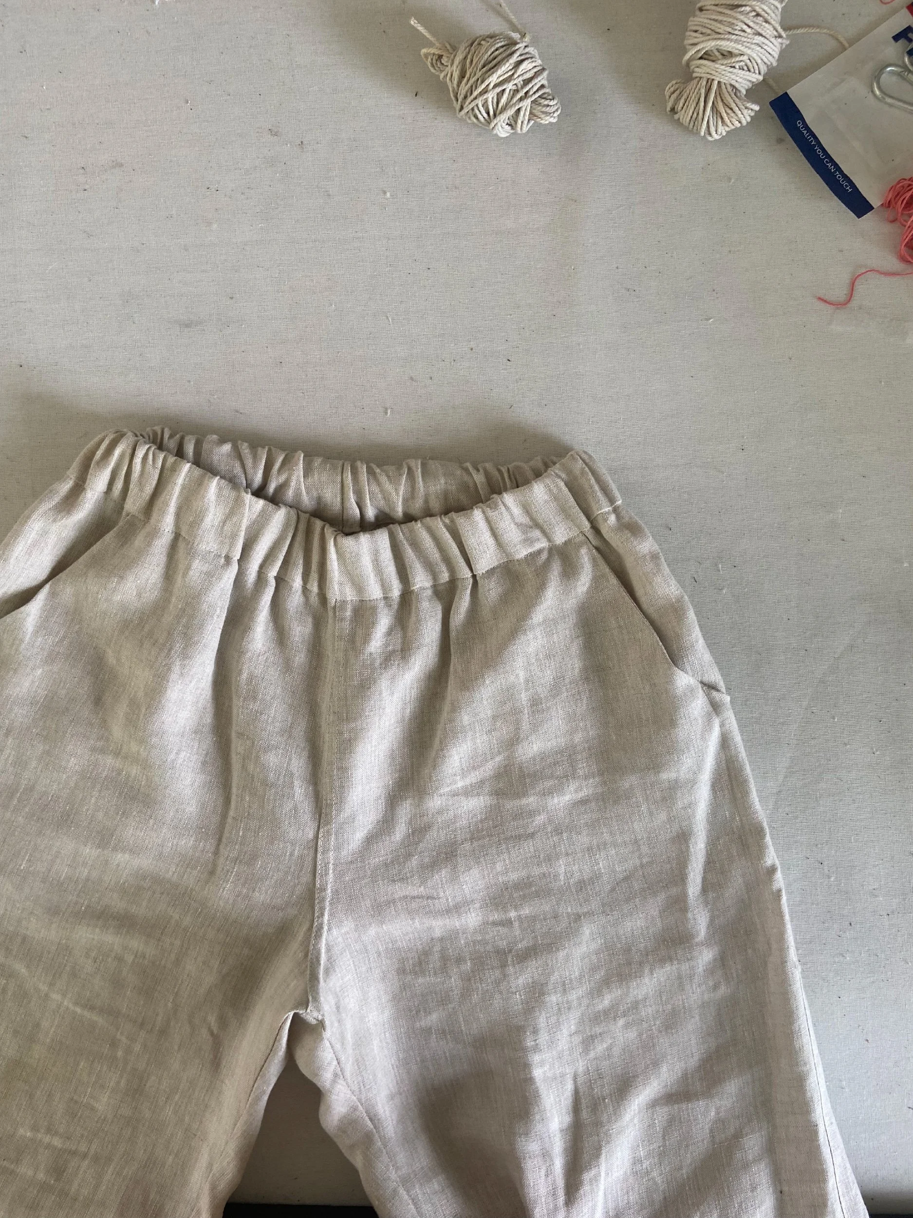 fancy pants detail view gathered waist band