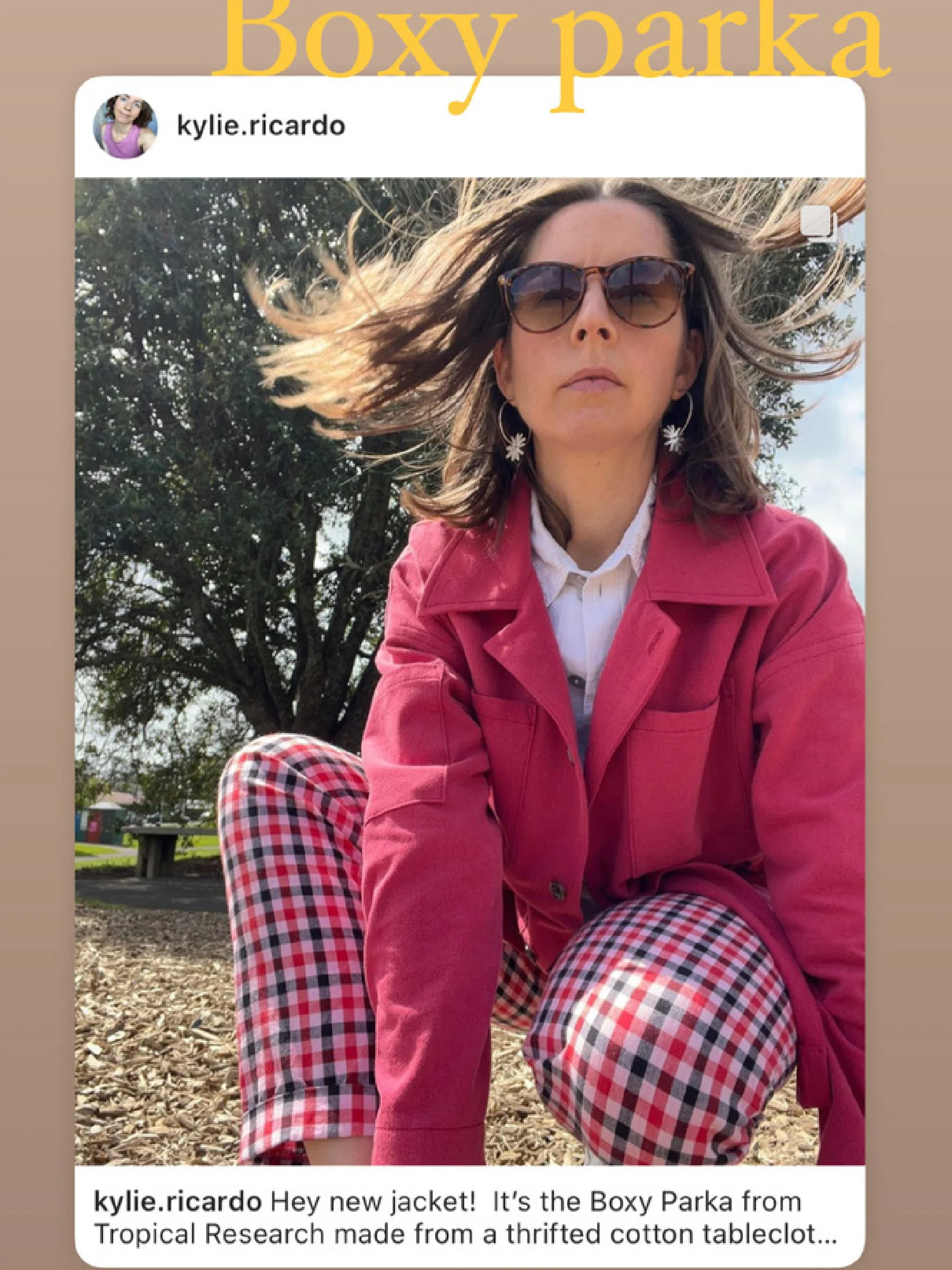 boxy parka - social media community image