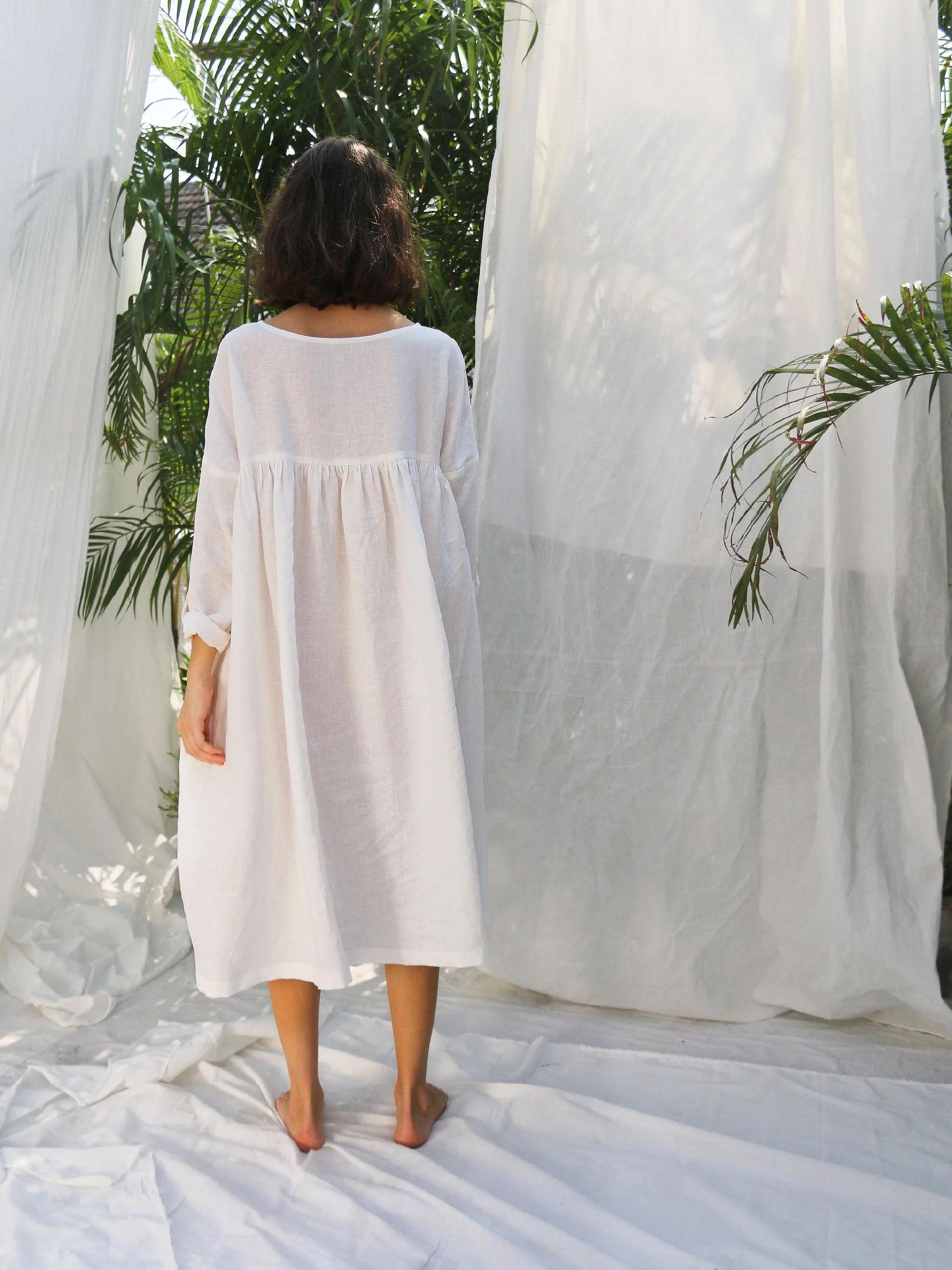 baby doll dress back view