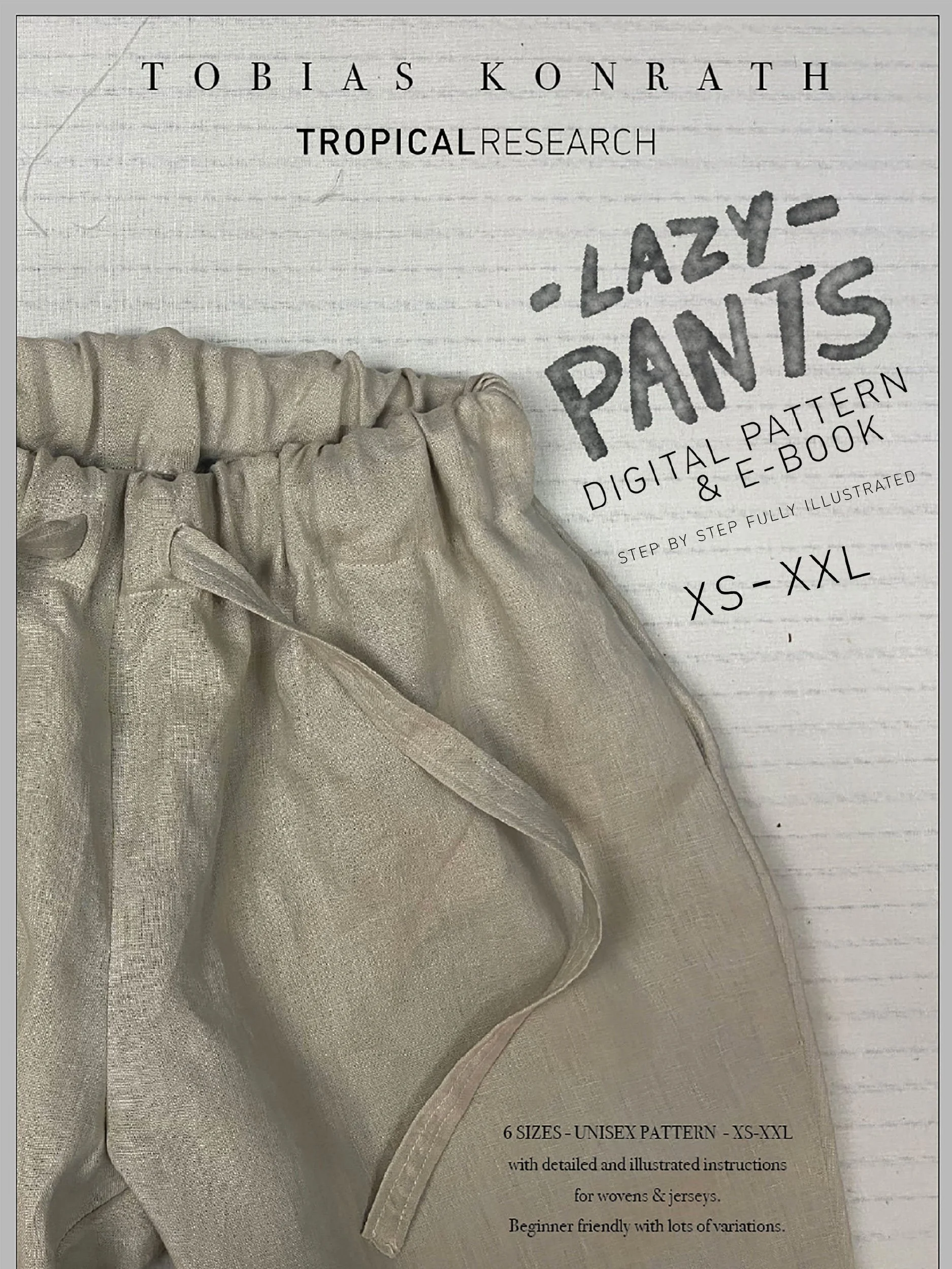 lazy pants drawstring detail image