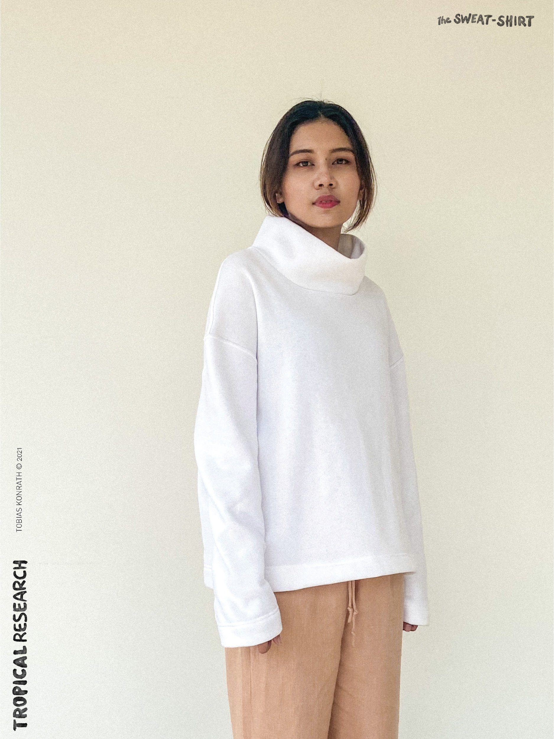 sweatshirt mock neck model foto