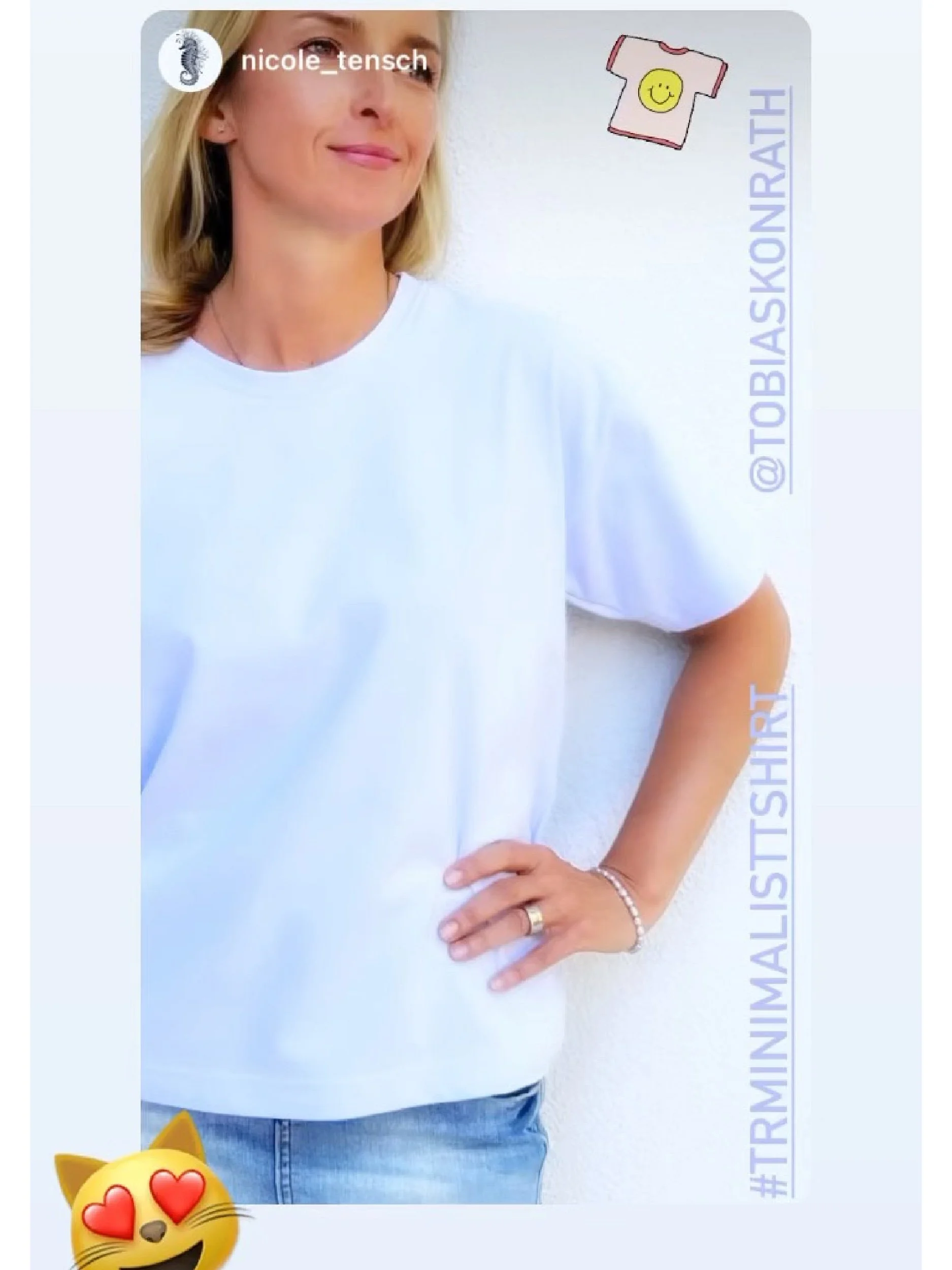 minimalist t-shirt social media / community image