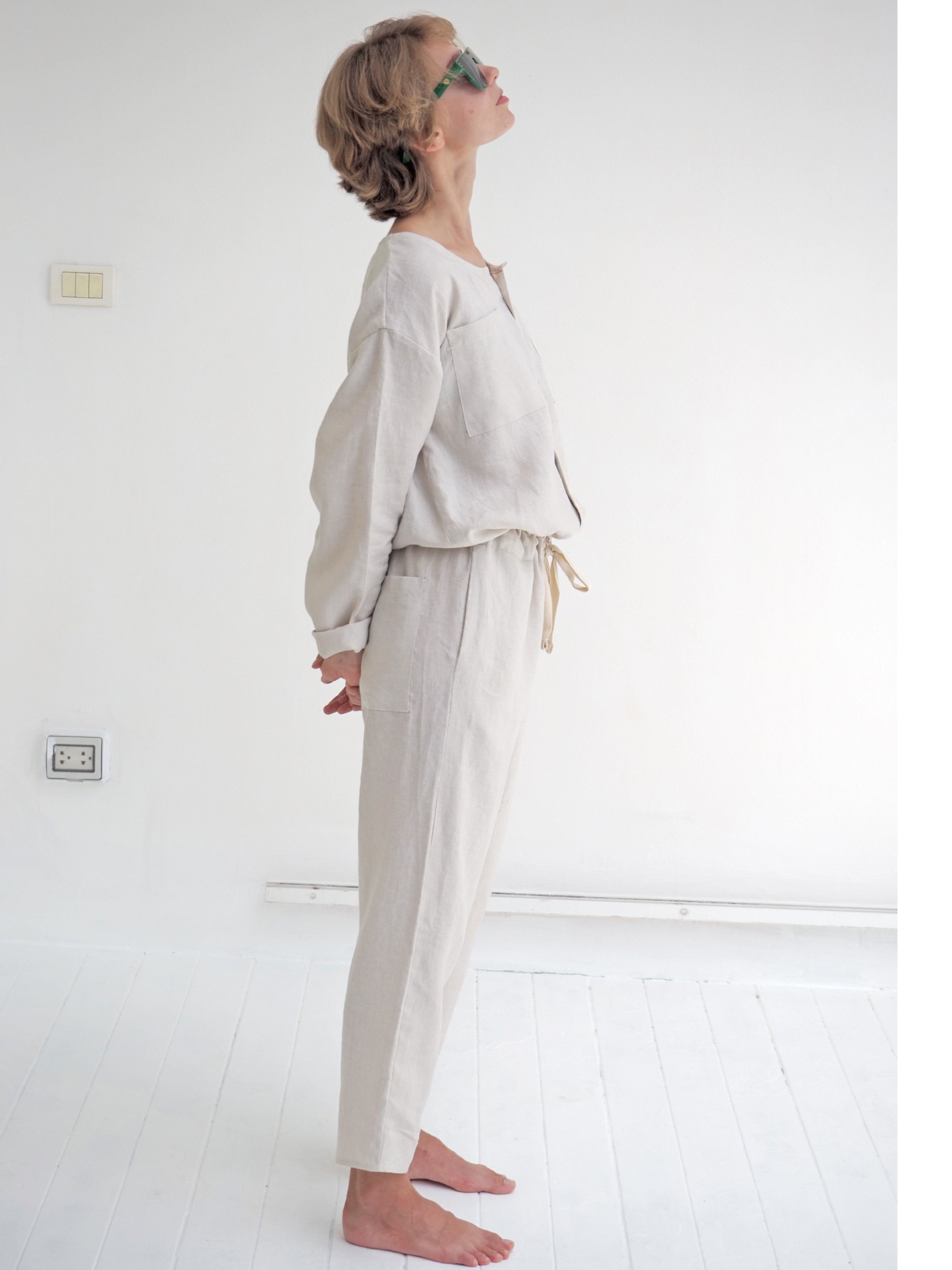 lazy jumpsuit side view