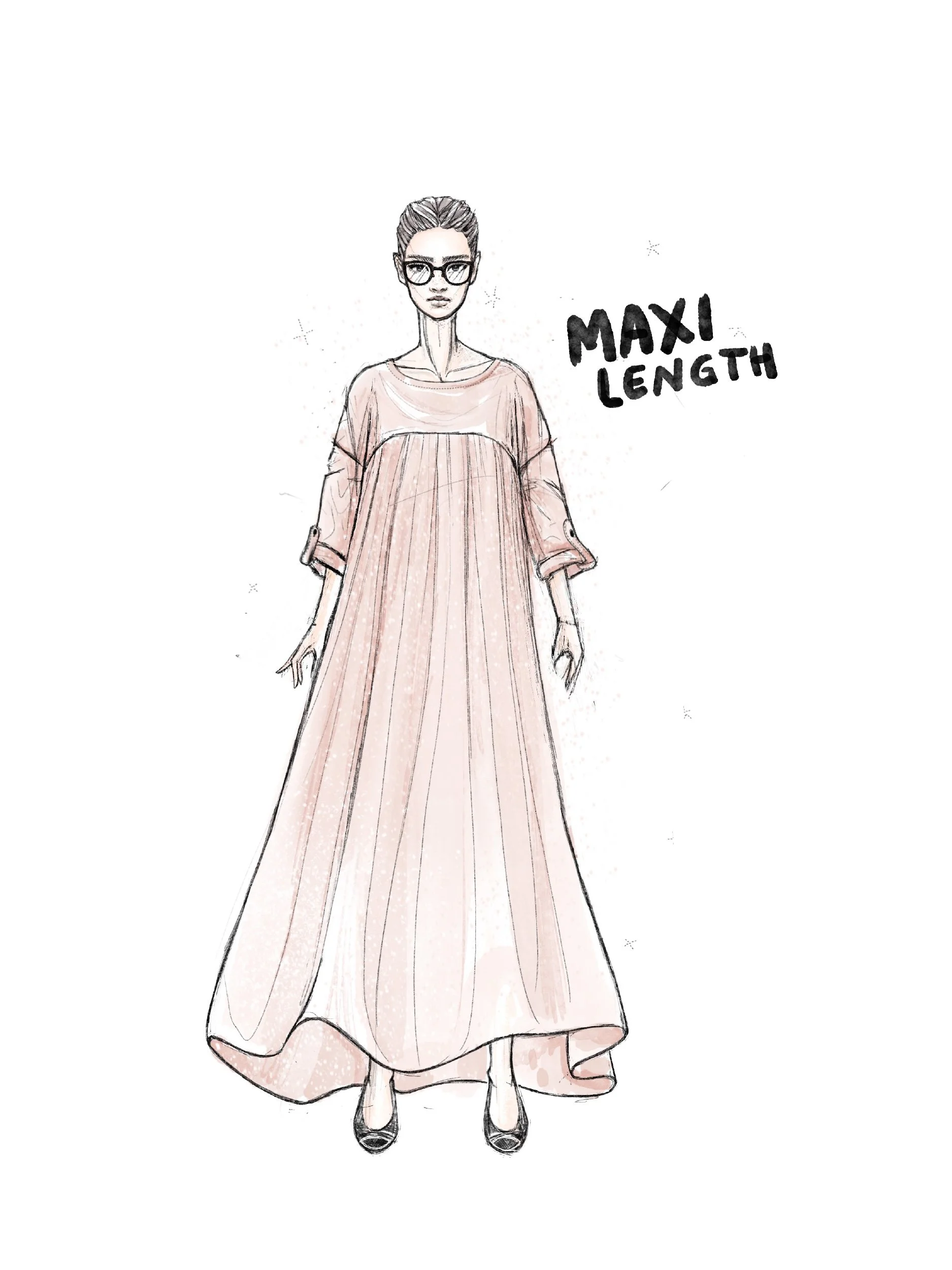baby doll dress maxi length hack  view