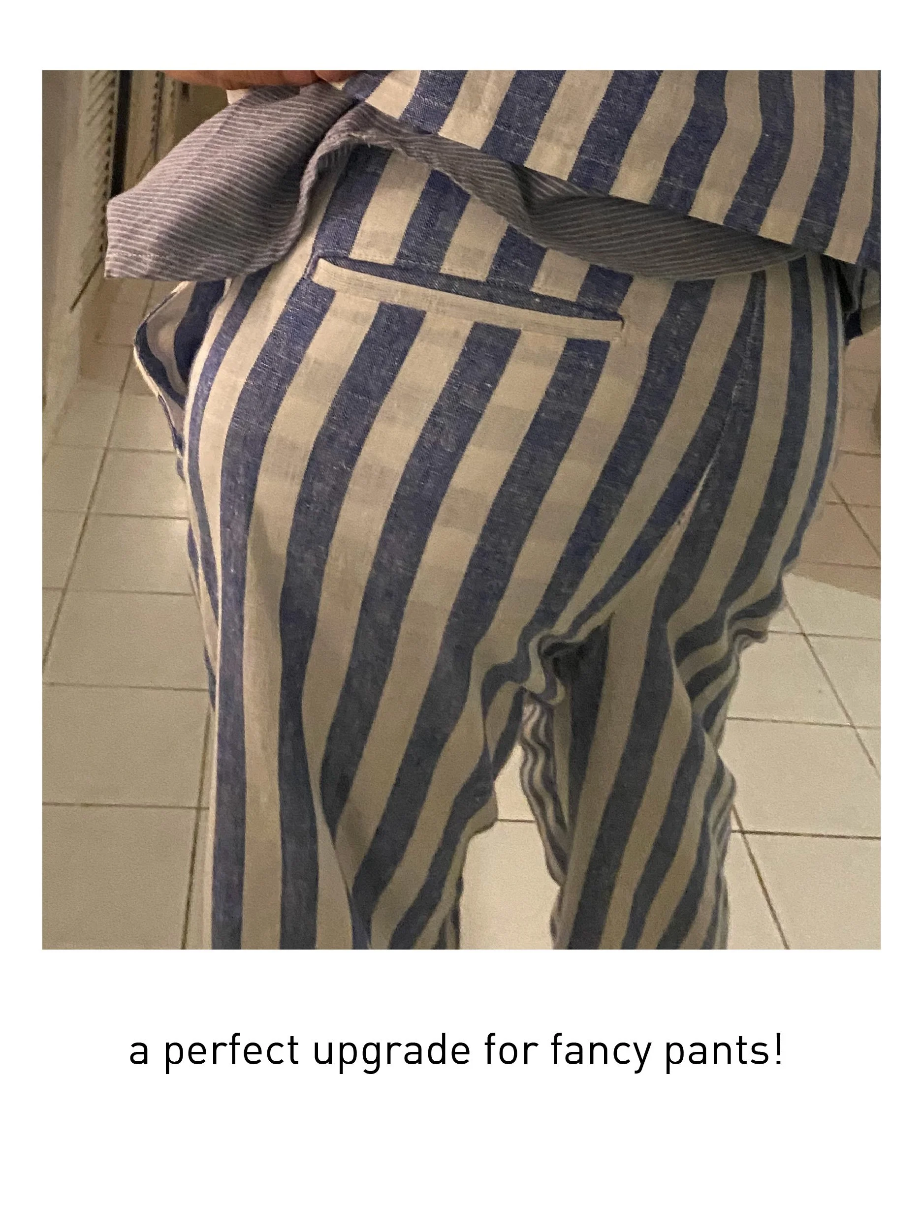 image of tropical research fancy pants with free welted pocket