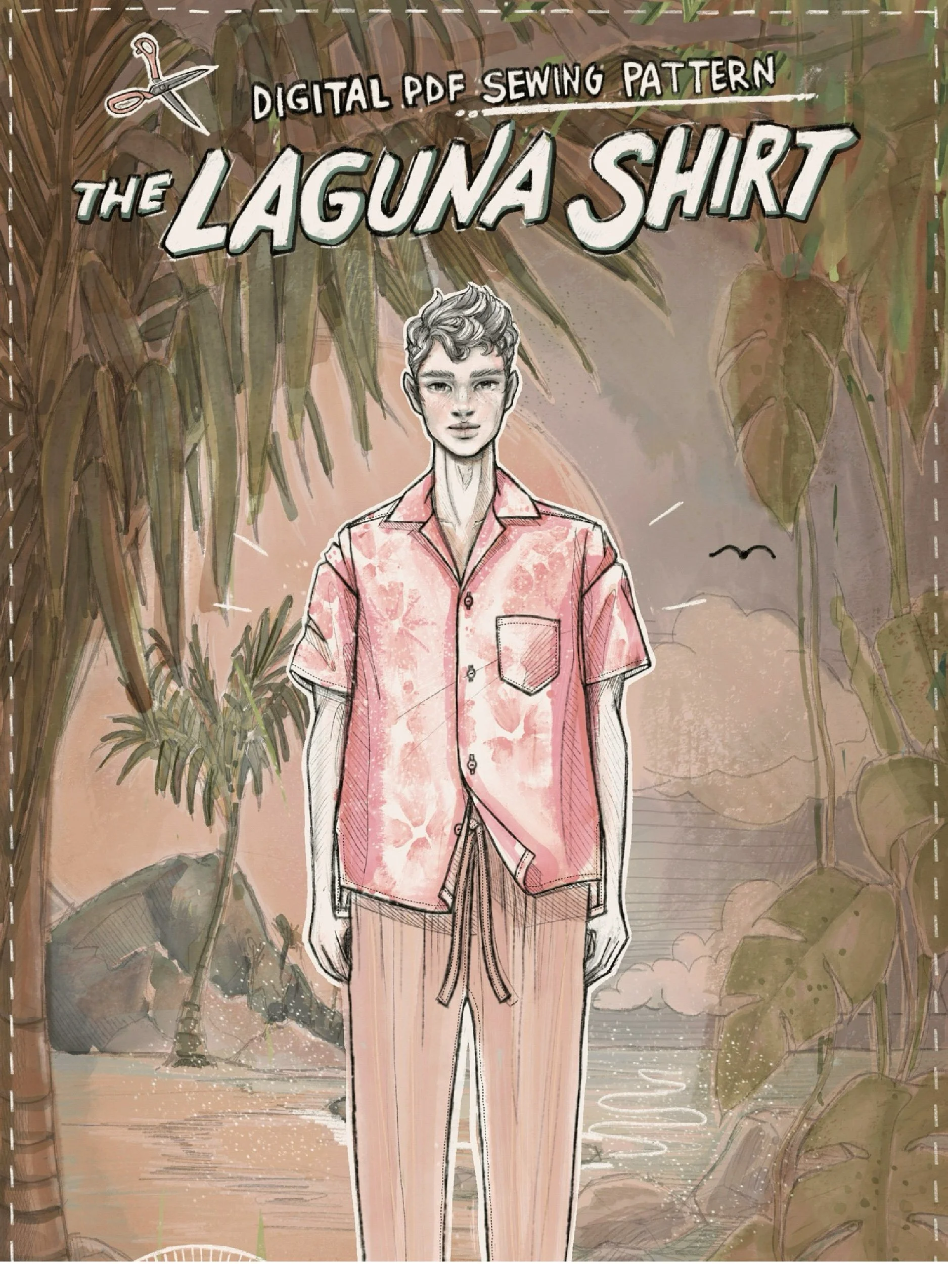 laguna shirt illustration