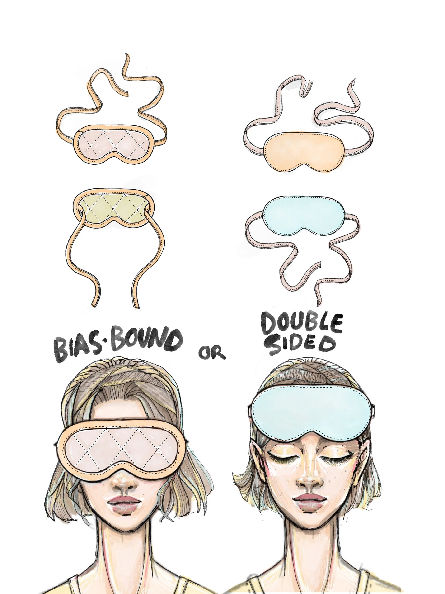 illustration quilted finish vs. double layered finish