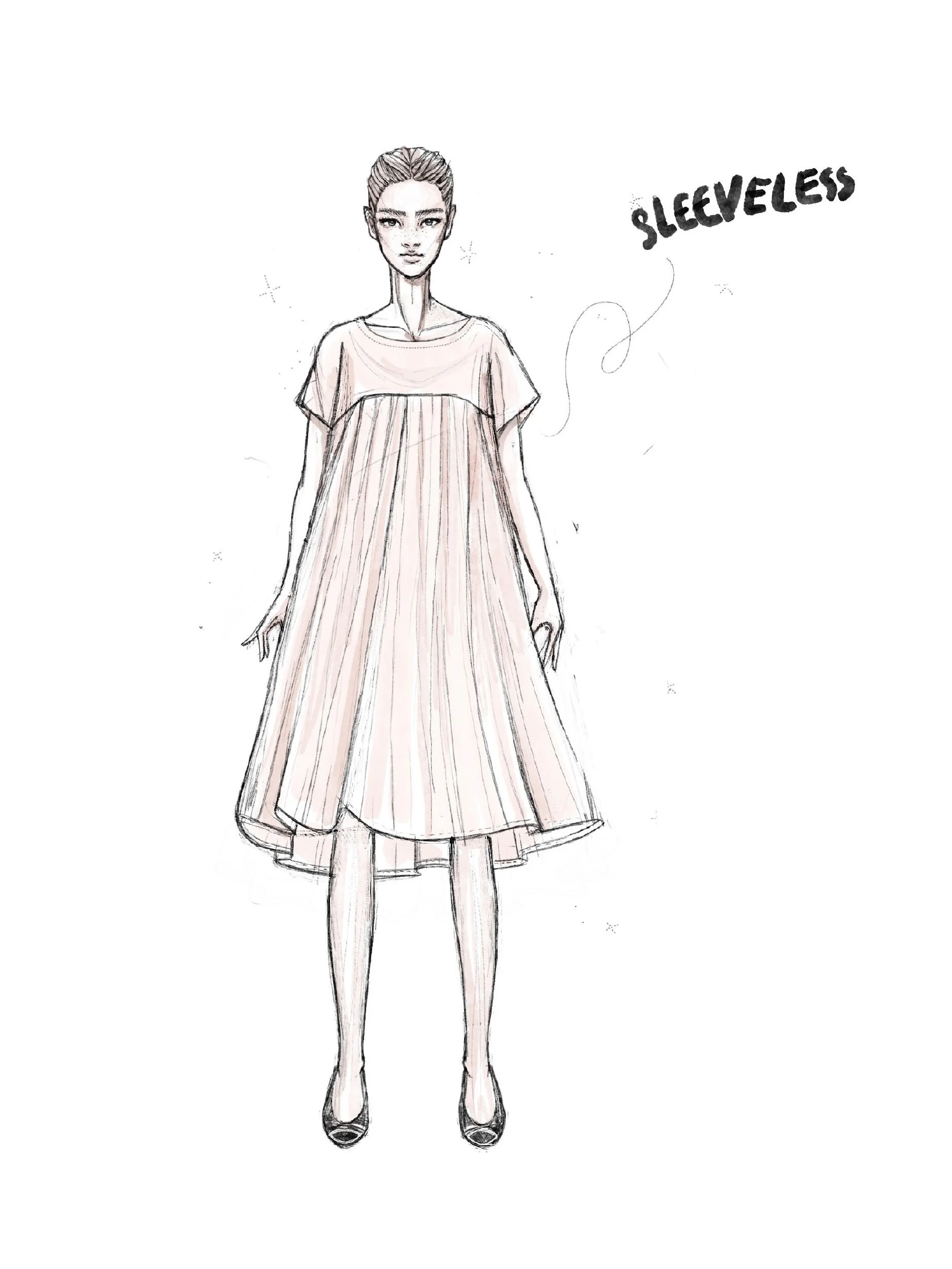 baby doll dress sleeveless view