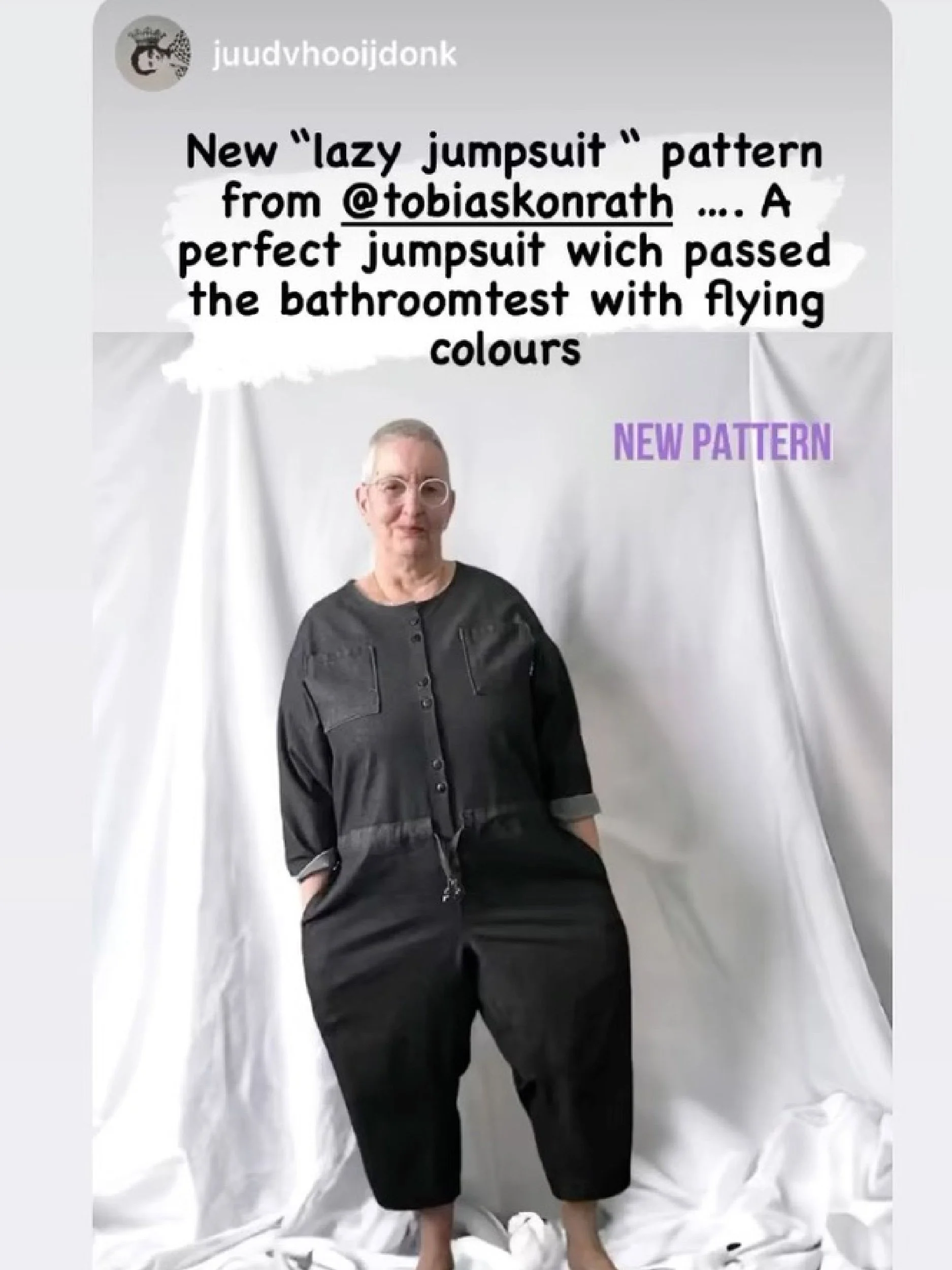 lazy jumpsuit social media community image