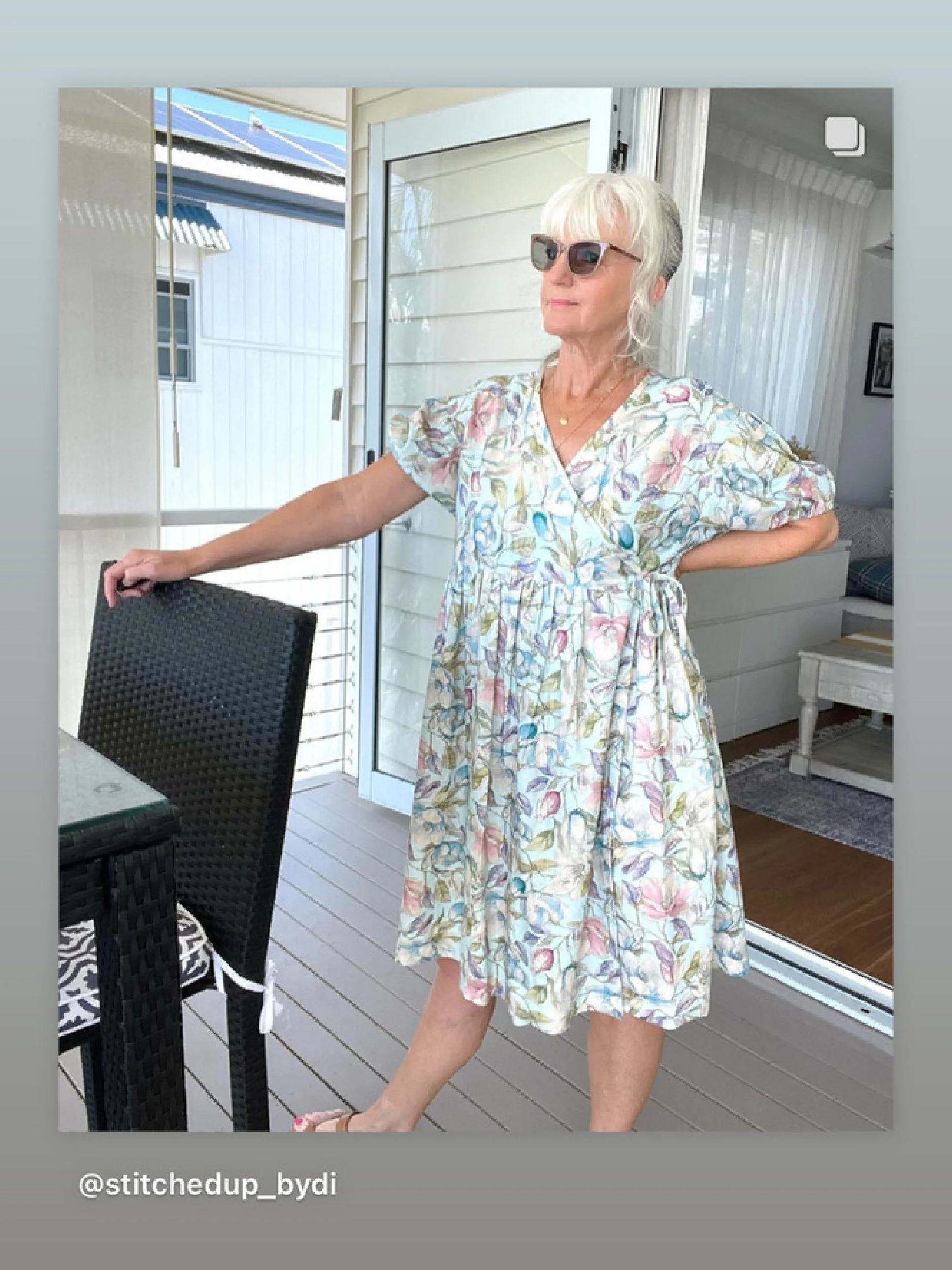 lazy wrap dress social media community image