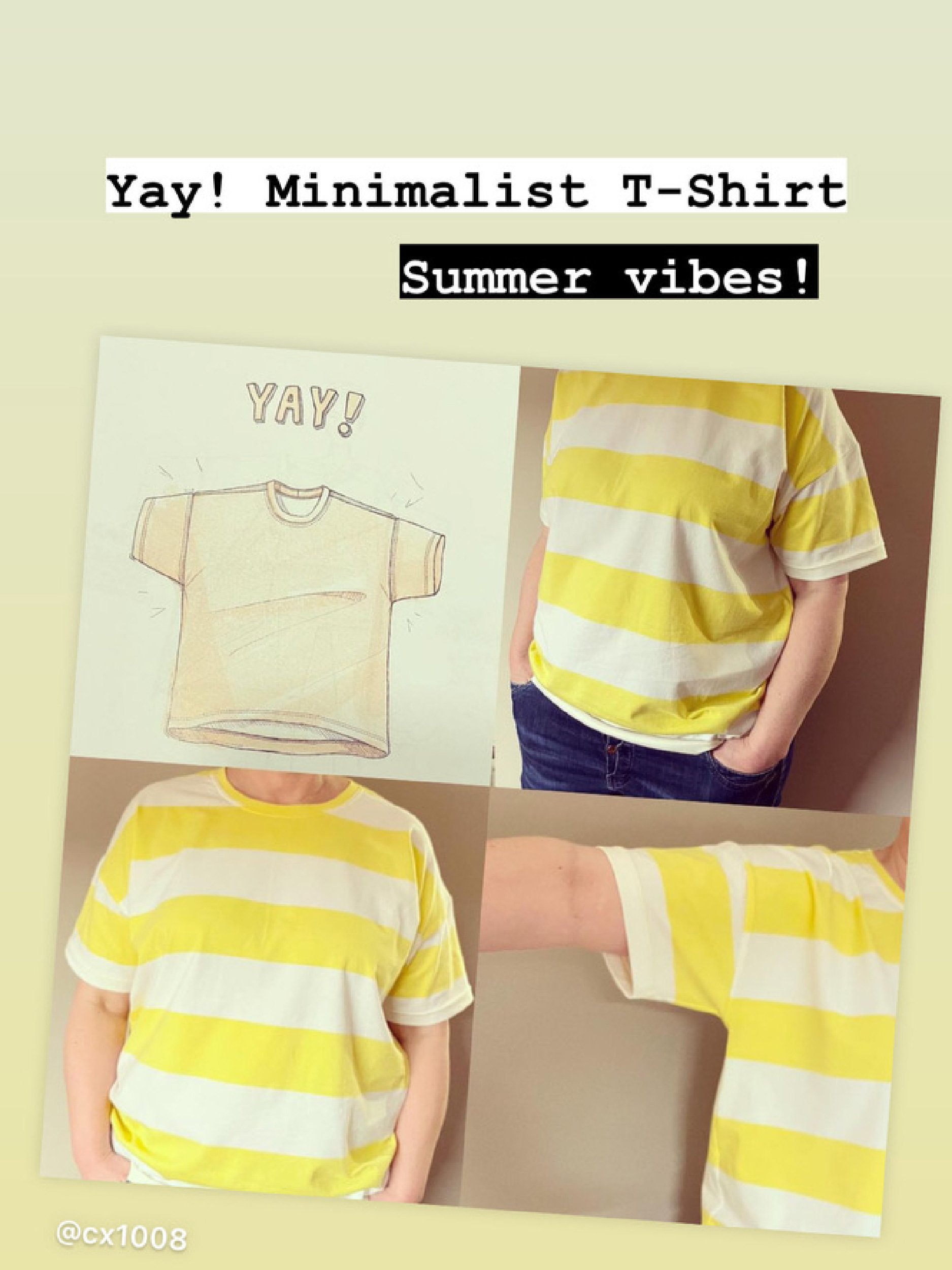 minimalist t-shirt social media / community image