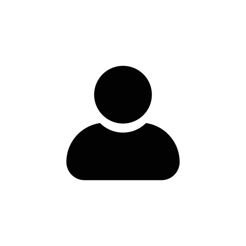 Generic black silhouette icon of a person on a white background.
