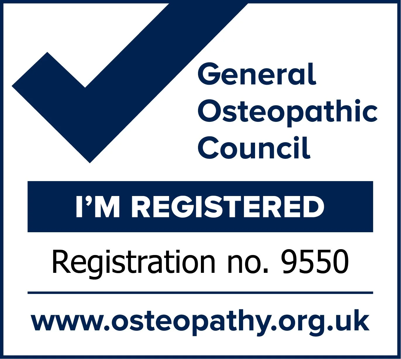 registered osteopath