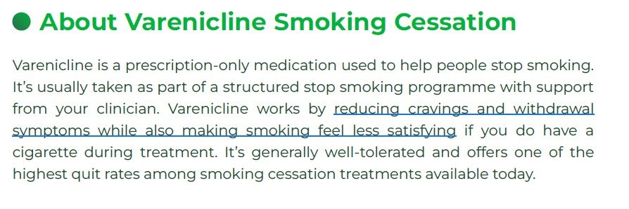 About Varenicline