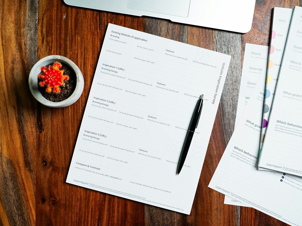 Printed documents and a pen ready for medical review