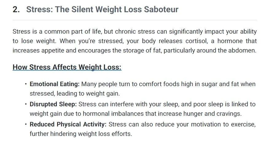 How Stress Affects Weight Loss