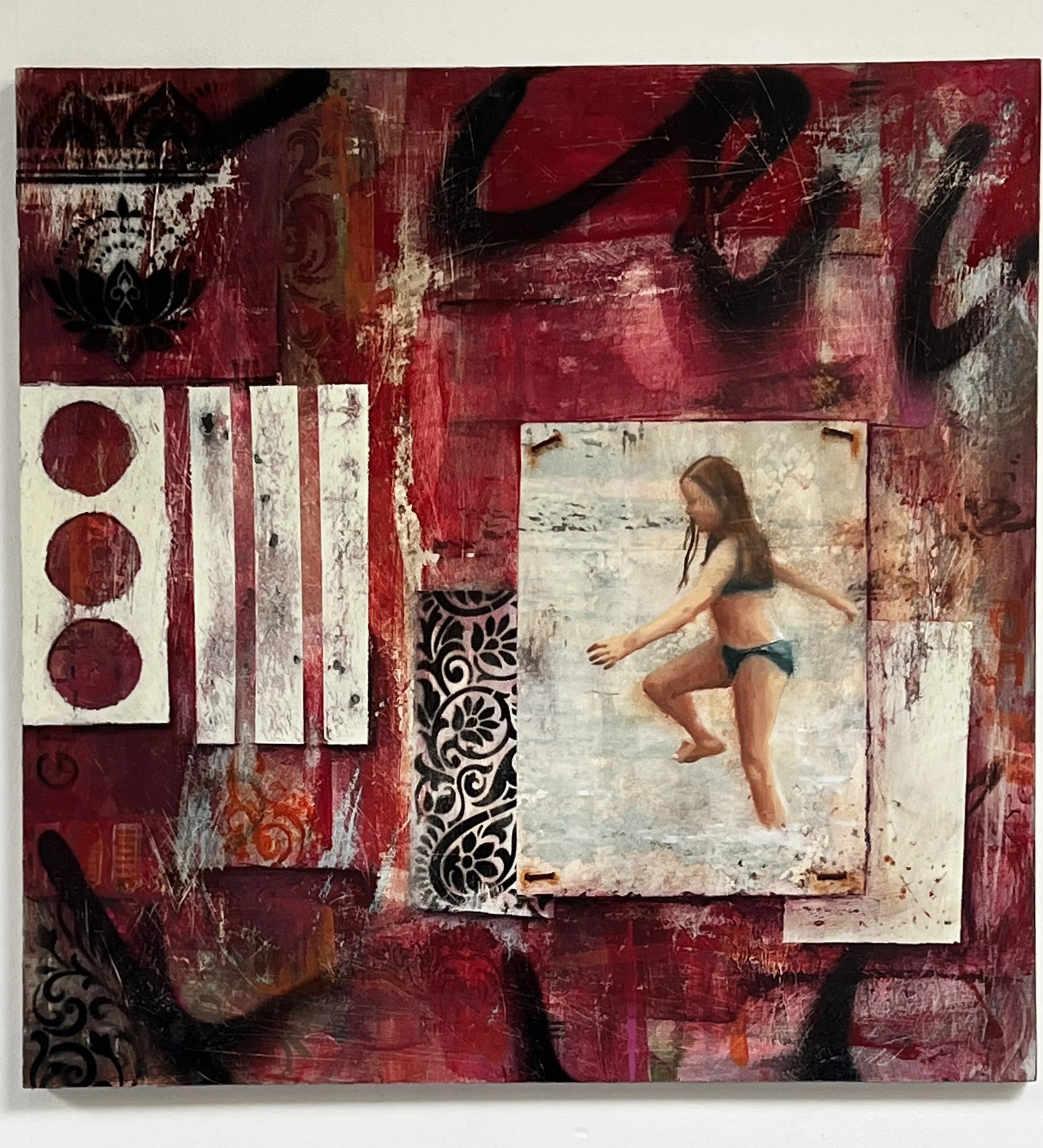 Tenerife, mixed media on board, 50x50cm, £565
