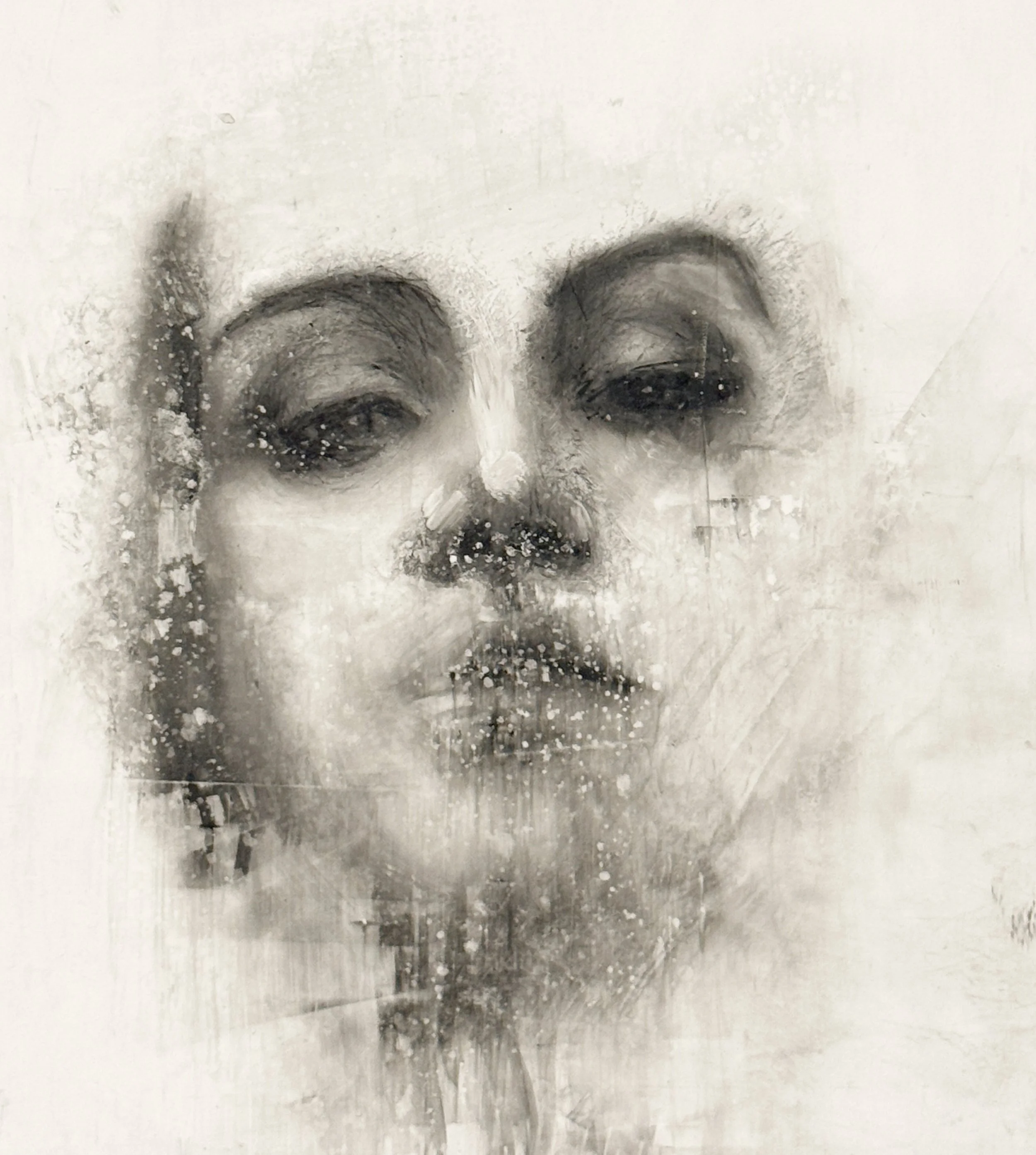 🔴SOLD - Worn, Not Broken, charcoal, 25x20cm, £220