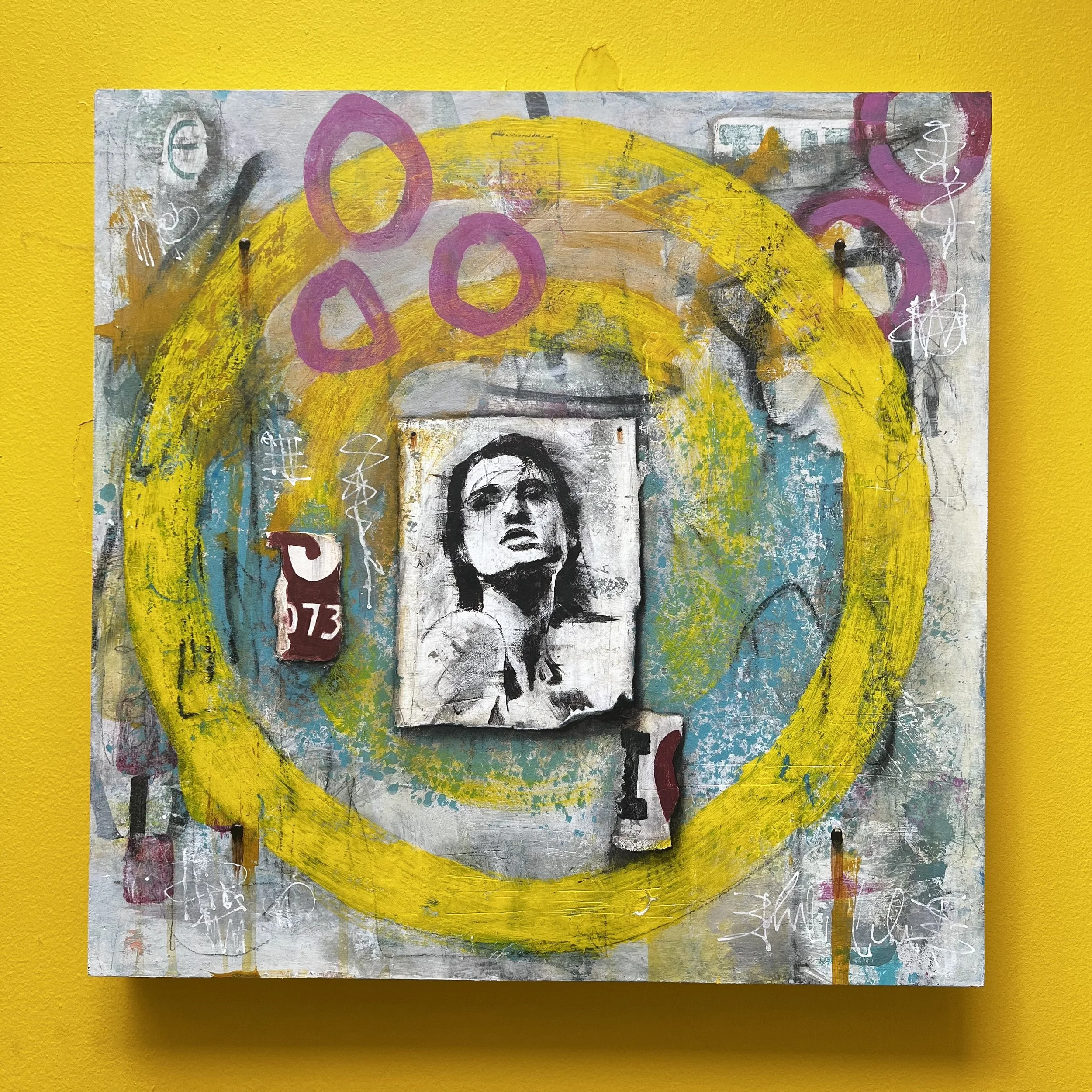 I ♥️NY, mixed media on board, 50x50, £565