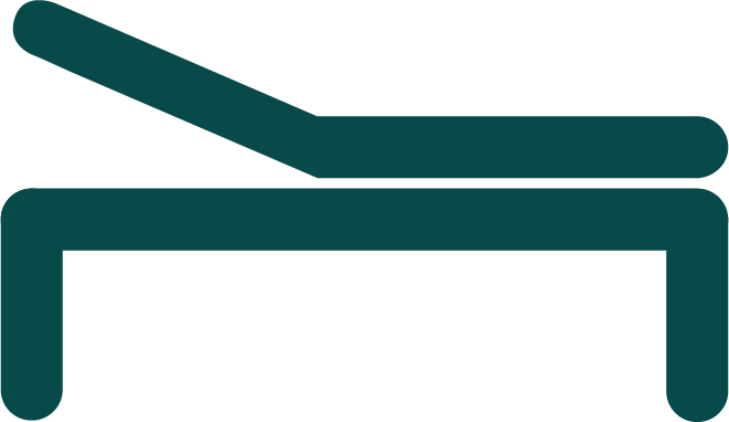 Icon of a medical bed