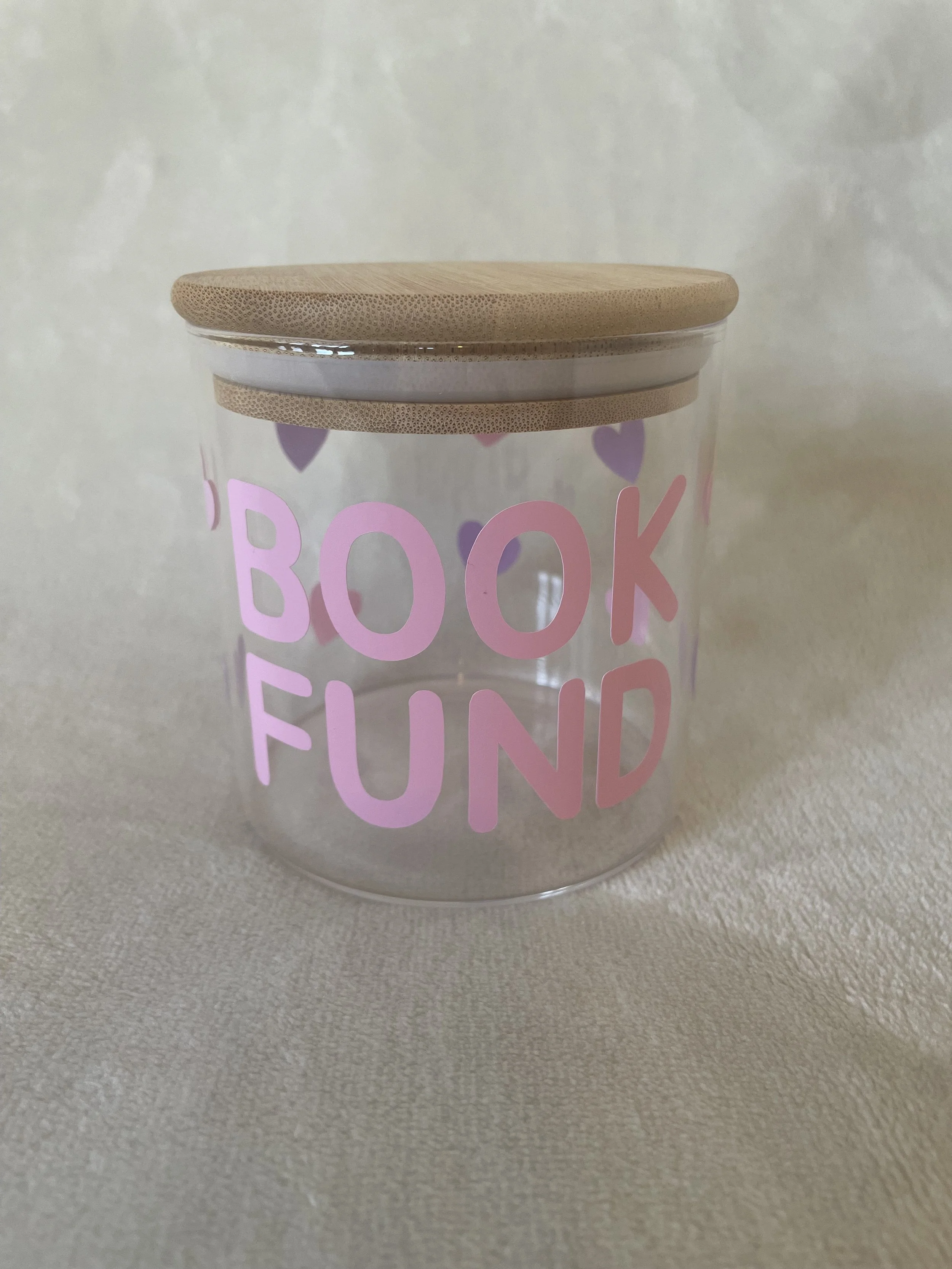 Book Fund jar - Book shelf decor