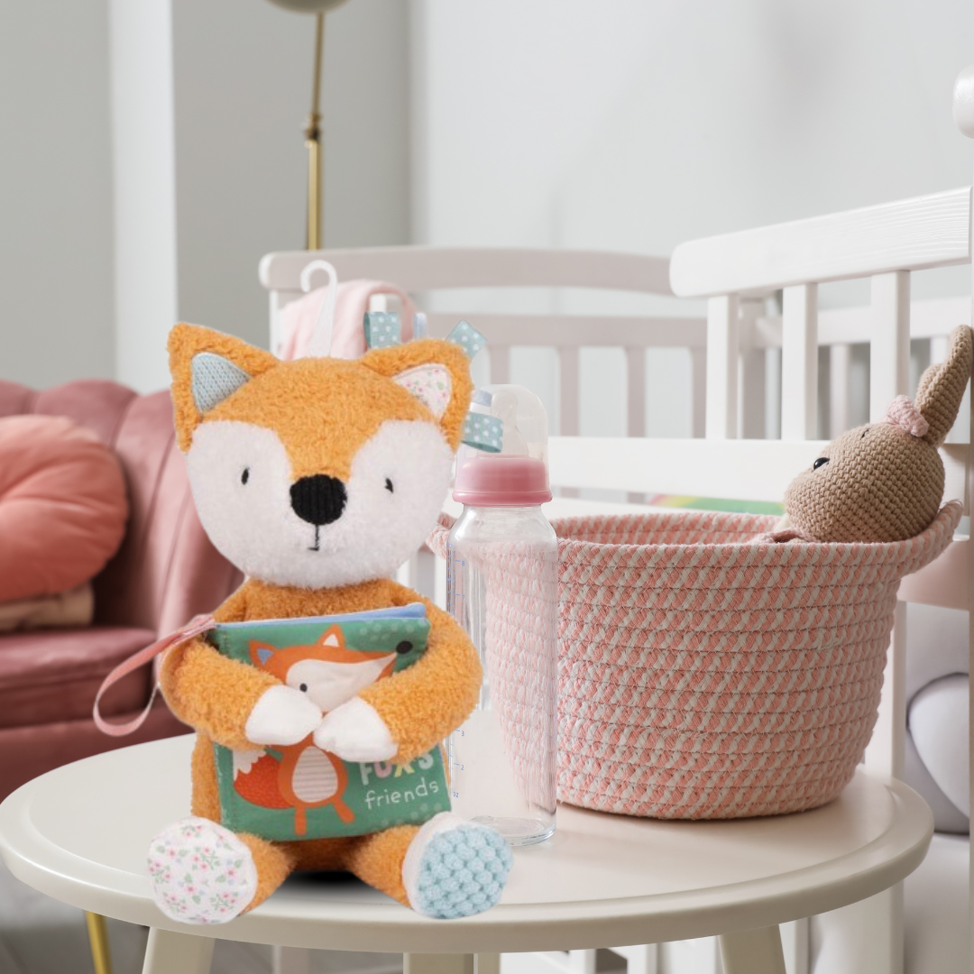 Snuggables Medium Plush Fox with Cloth Book