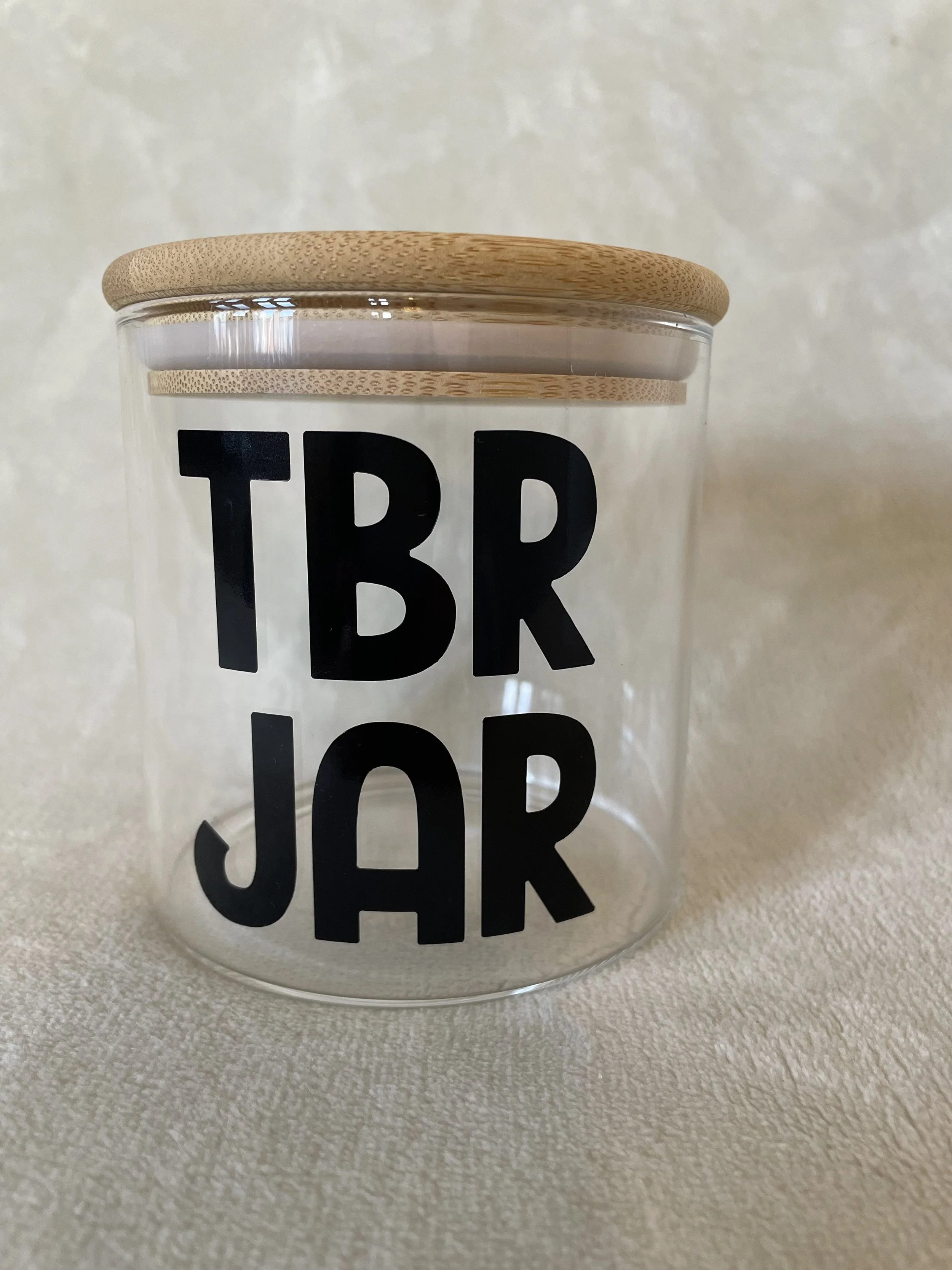 TBR jar - Bookshelf decor