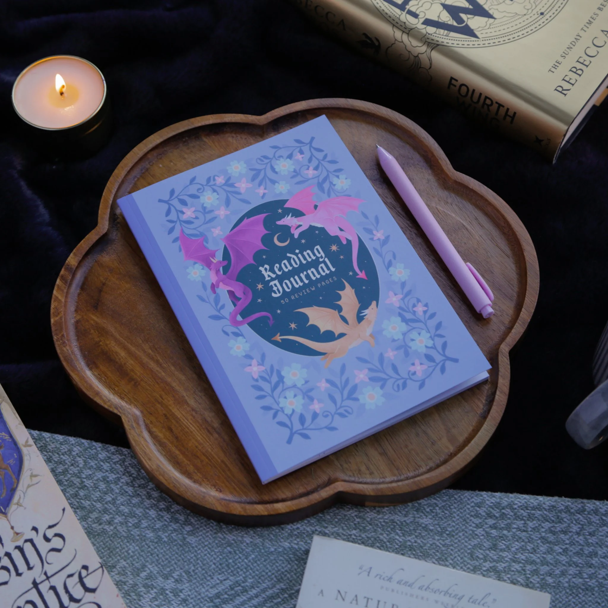 Reading journal book tracker with TBR