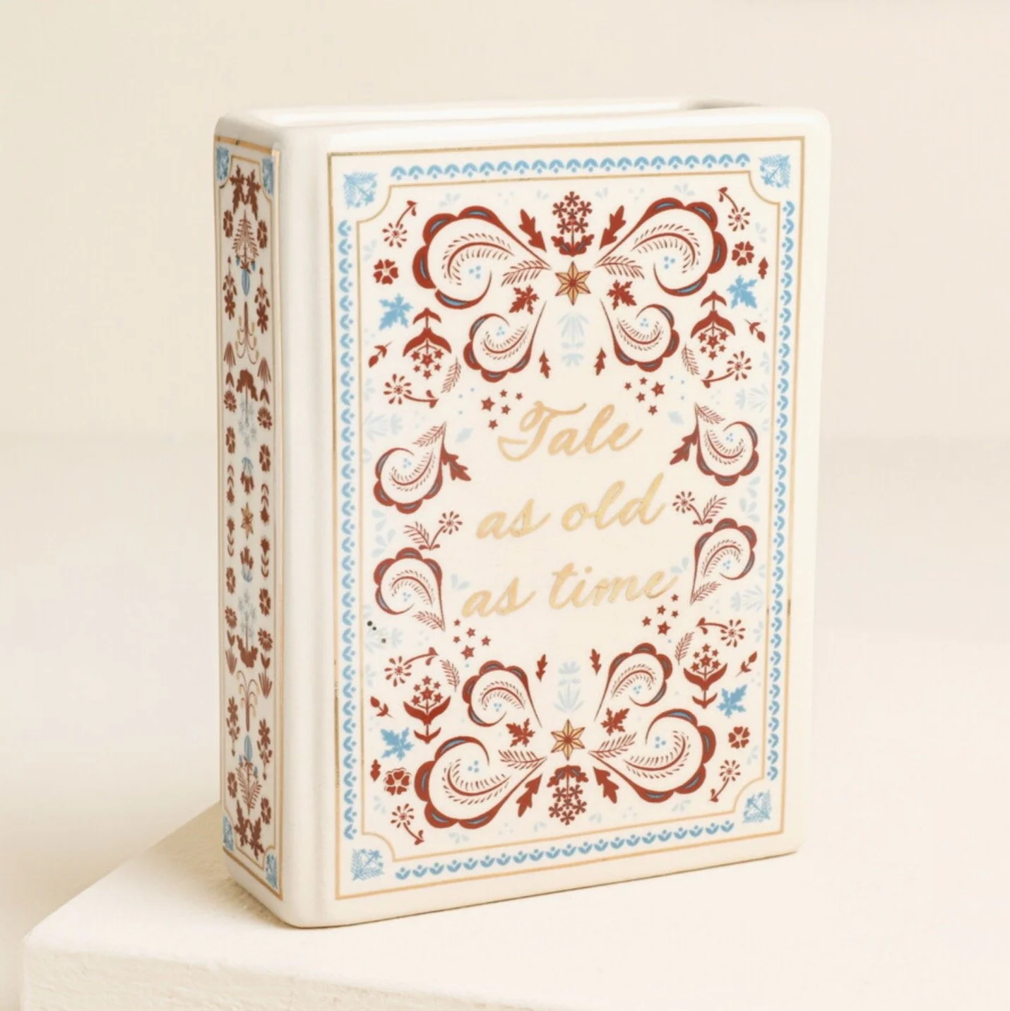 Lisa Angel Tale As Old As Time Mini Ceramic Book Vase