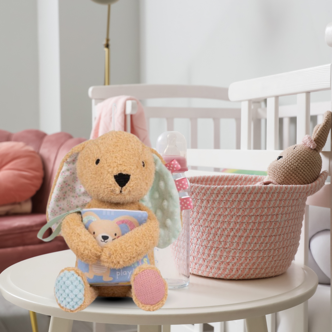 Snuggables Medium Plush Rabbit With Cloth Book