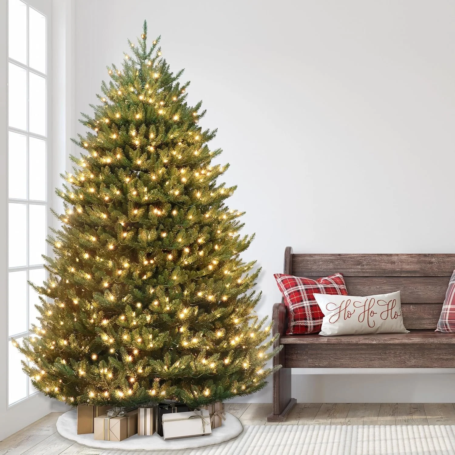 Puleo 6.5' Pre-Lit Canadian Balsam Fir Christmas Tree