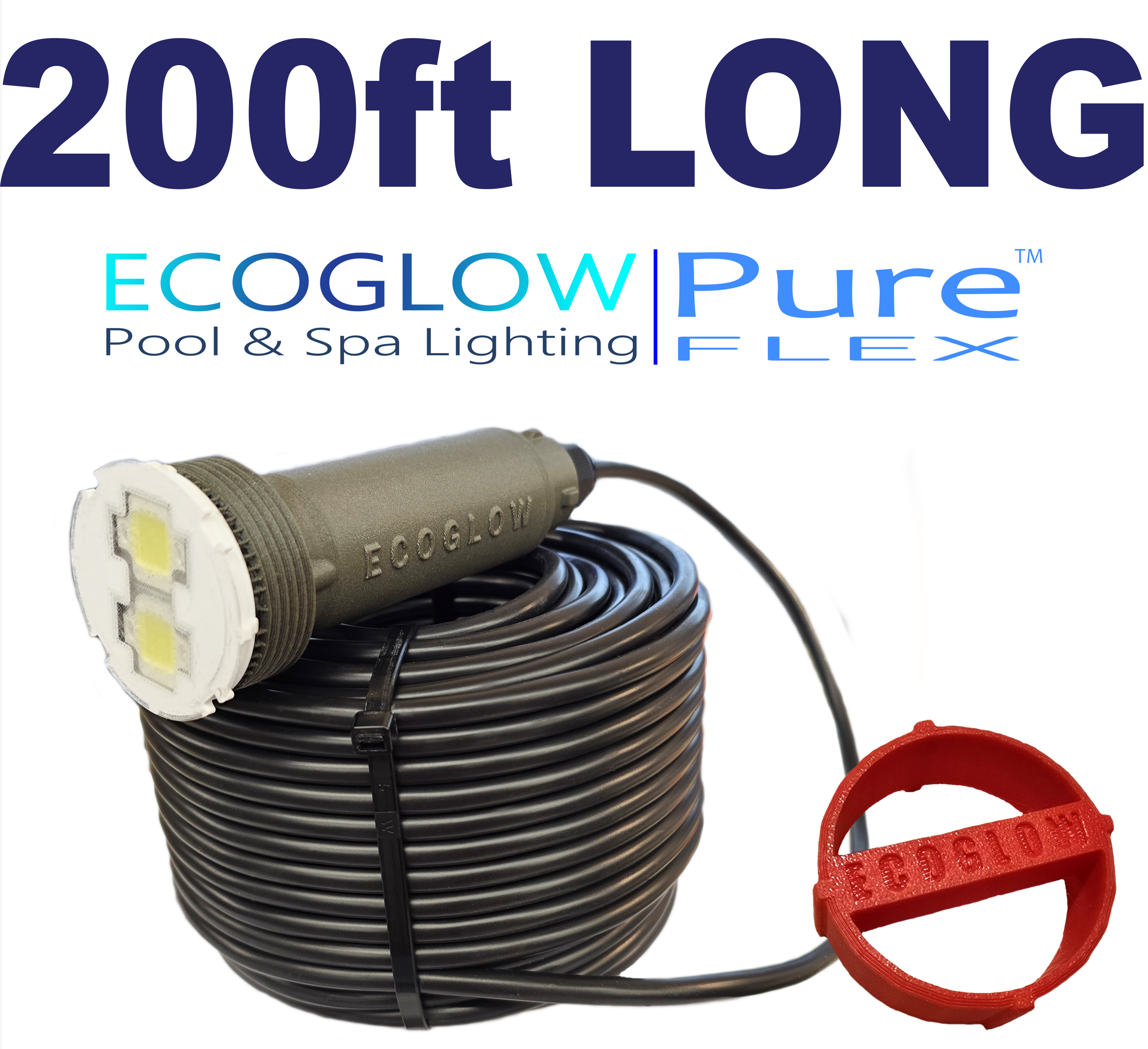 ECOGLOW premium Nicheless and 1.5" replacement alternative pool light