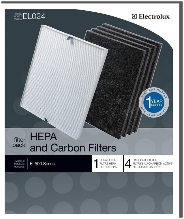 Electrolux EL024 High Efficiency Irritant and Carbon Filter Replacement Pack – 1 High Efficiency Irritant Filter and 4 Carbon filters