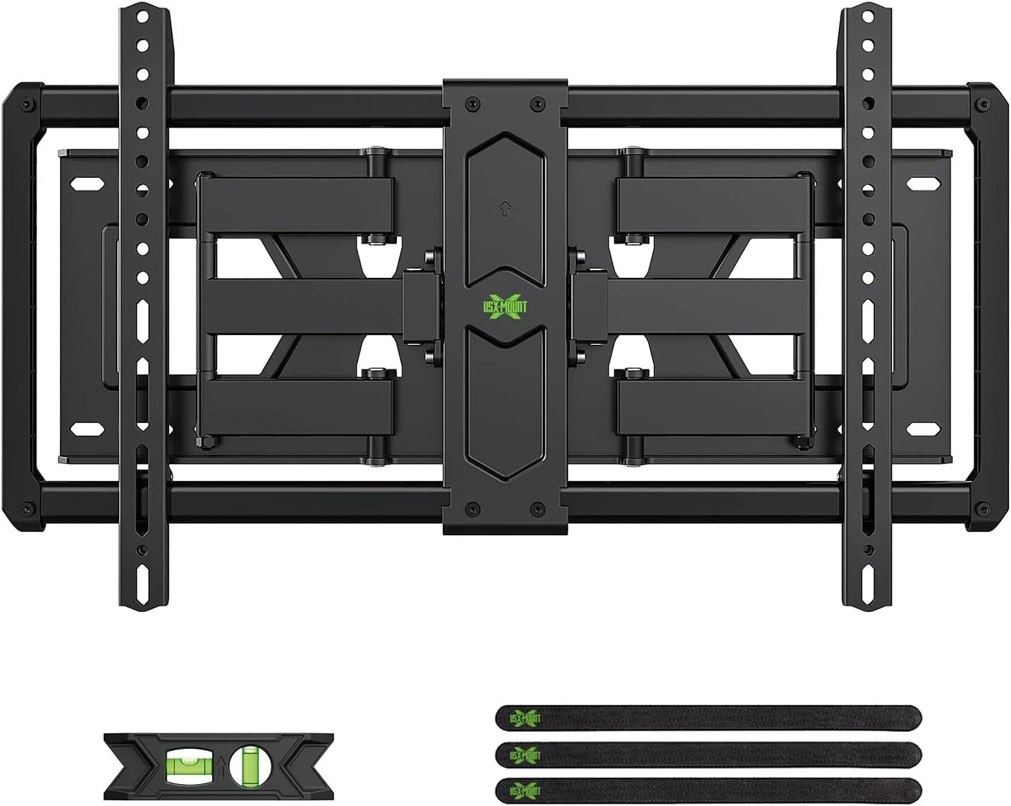 USX Mount Ultra Slim TV Wall Mount for 37-90 inch Flat Screen/LED/4K, Full Motion Wall Bracket with Dual Swivel Articulating Dual Arms, TV Mount for Max VESA 600x400mm