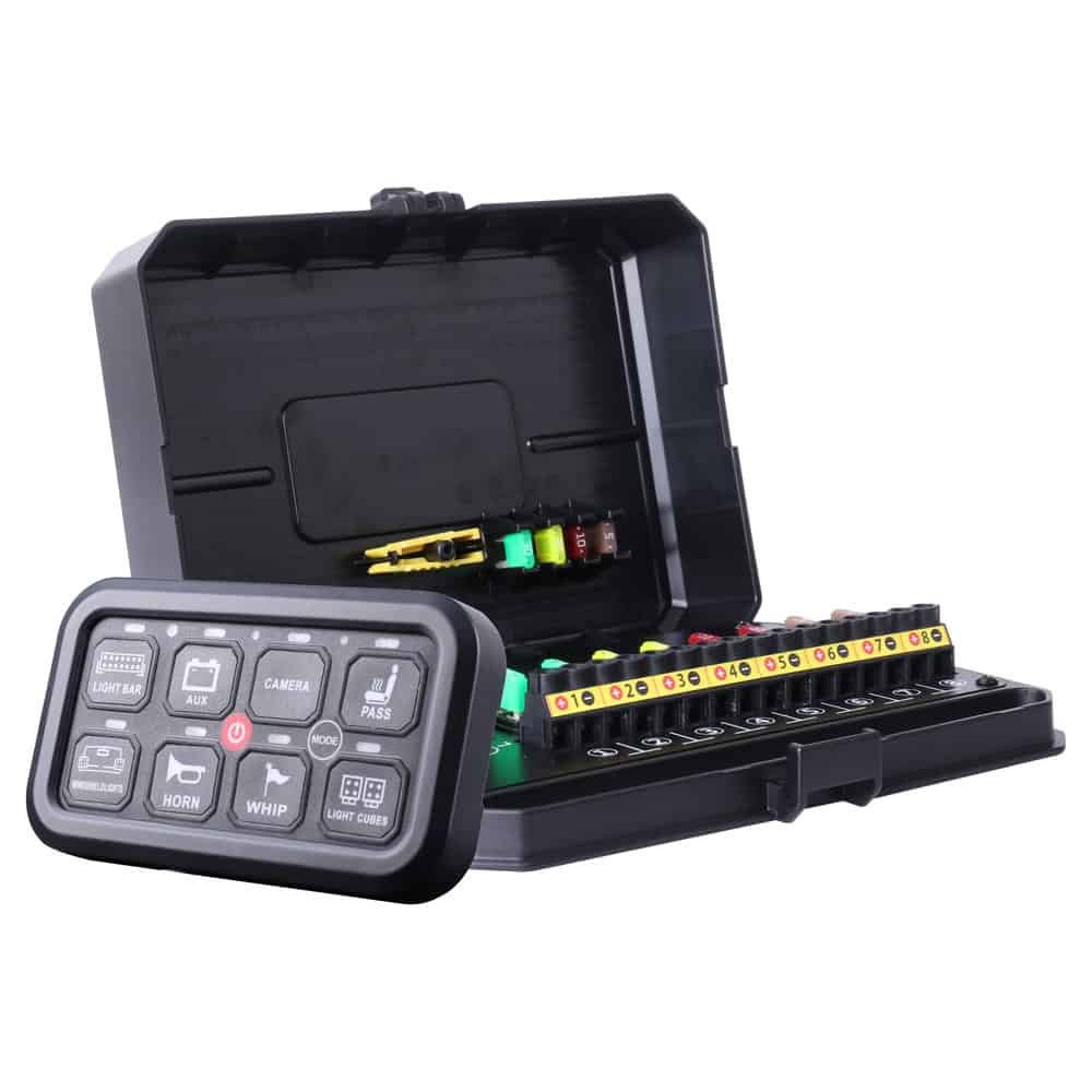 8 Gang 60A Max Switch Panel Power Management and Relay Circuit Control System TWB-0308