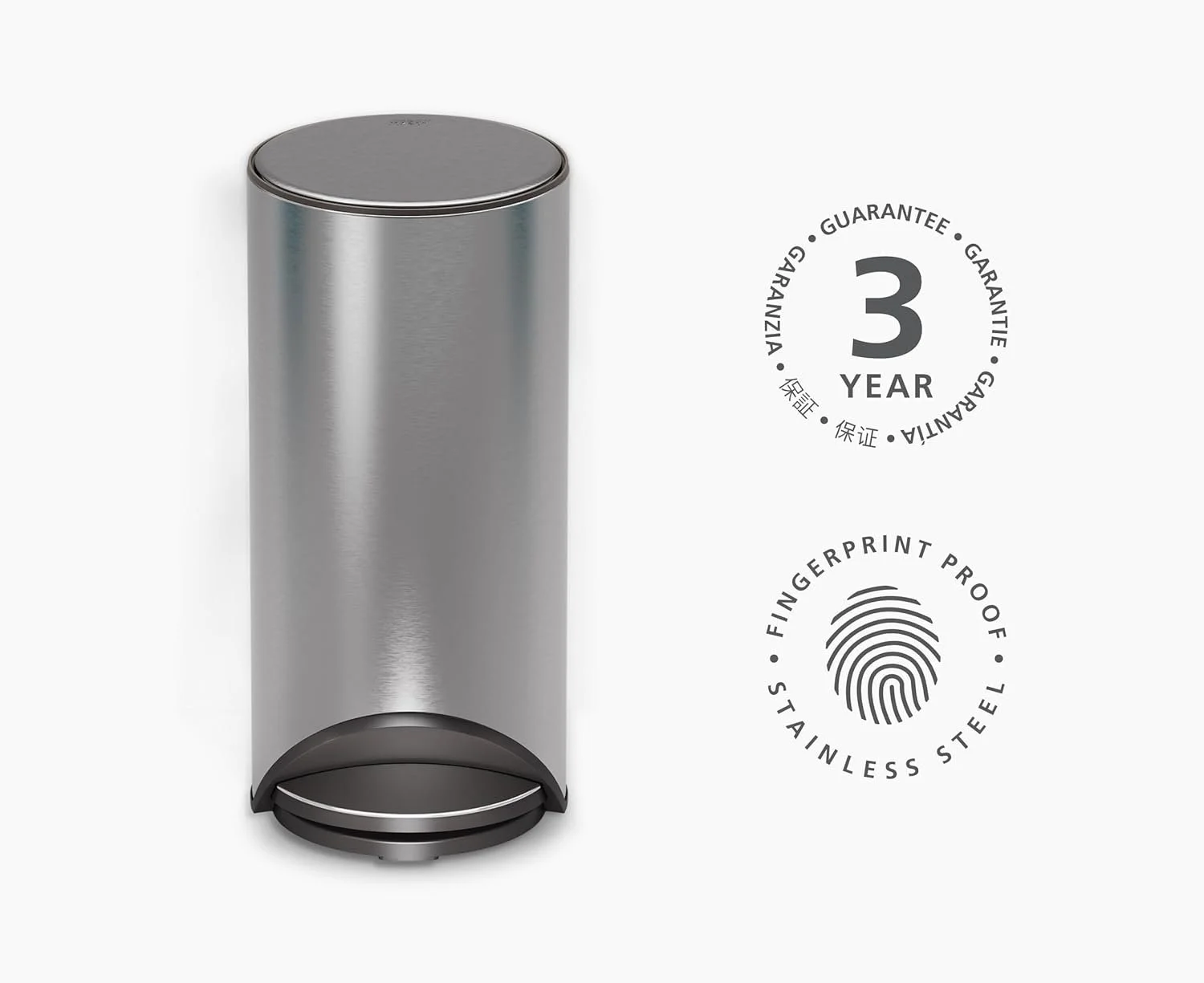 Joseph Joseph Arc 30L/7.9 Slimline Pedal Bin with Easy Push Pedal