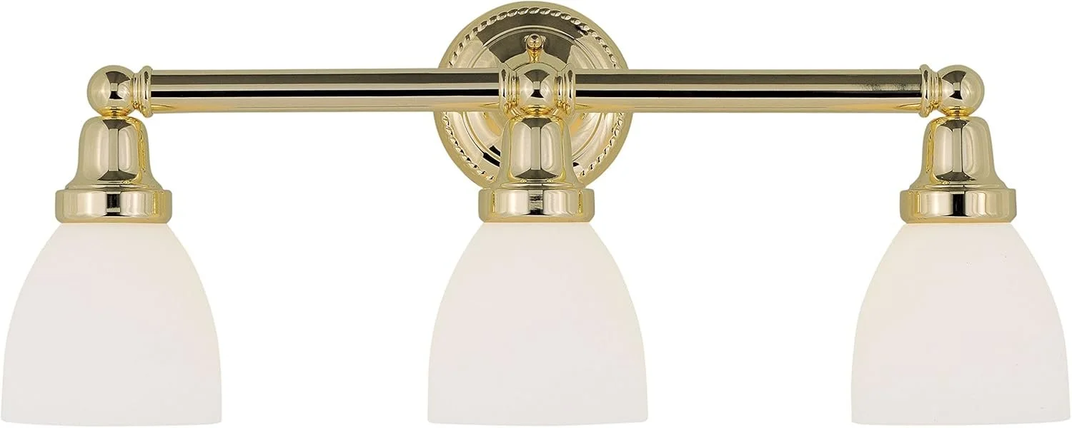 Livex Lighting 1023-02 Classic 3-Light, Brass