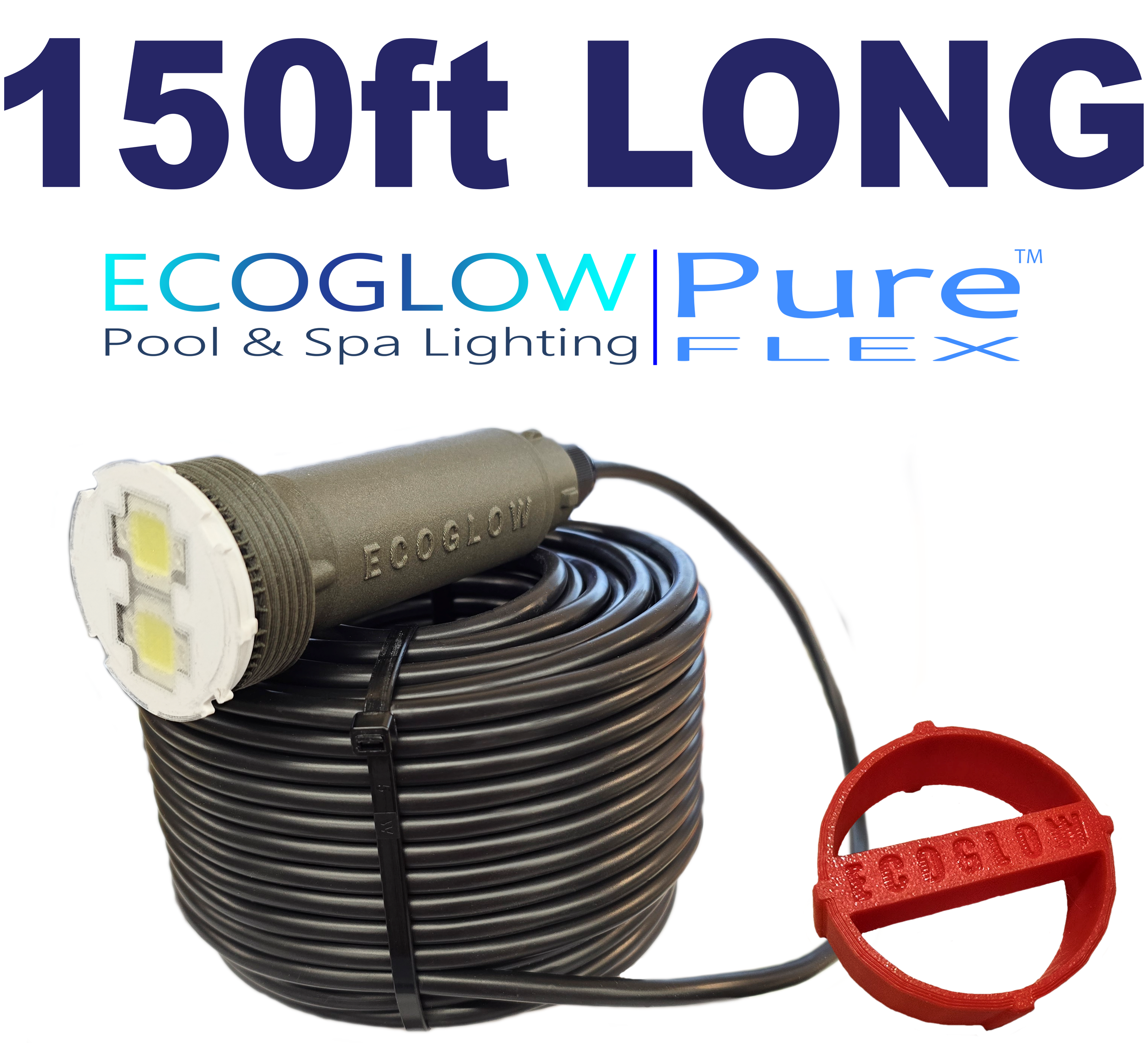 ECOGLOW premium Nicheless and 1.5" replacement alternative pool light