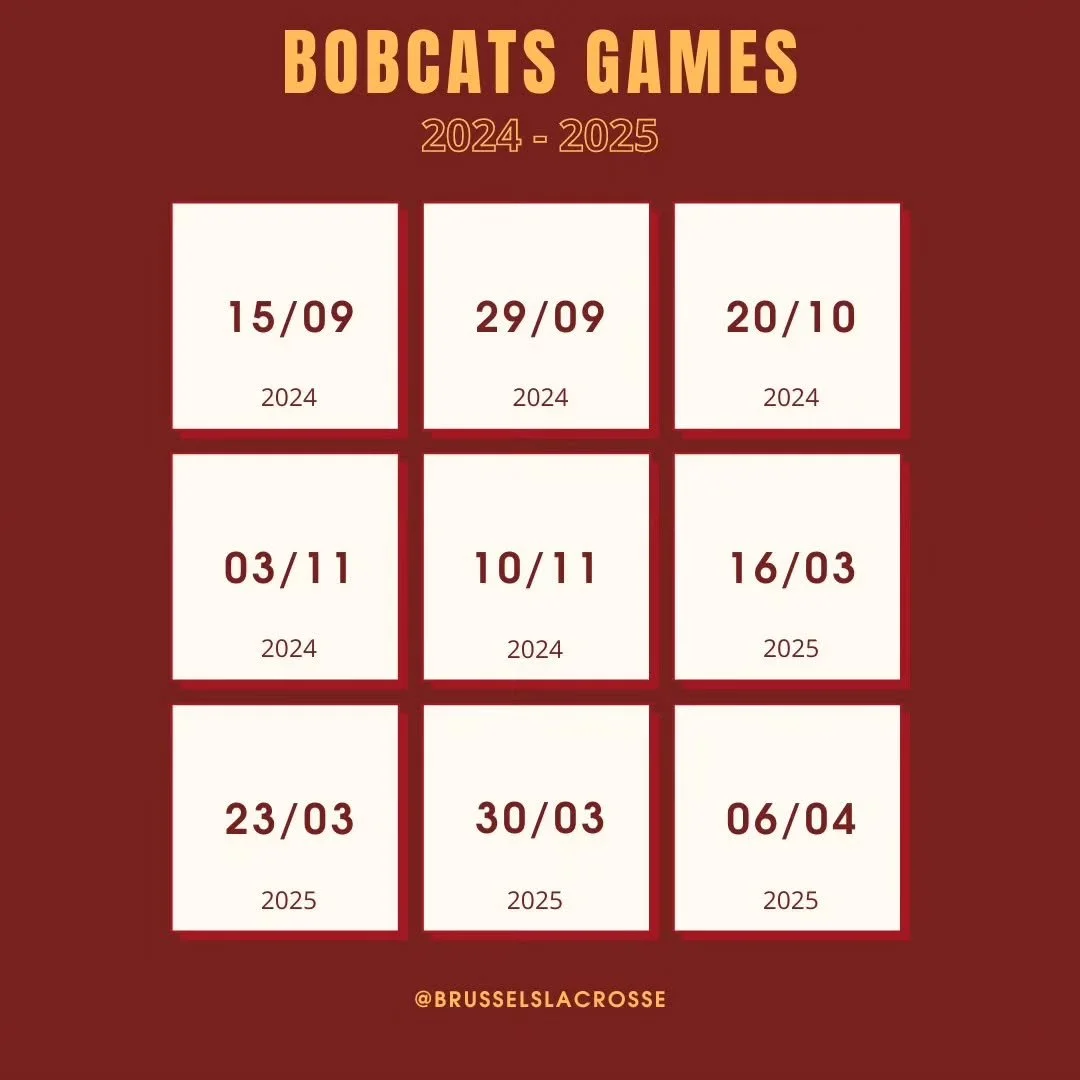 Check out the Bobcats Games for the 2024-2025 season! 🔥