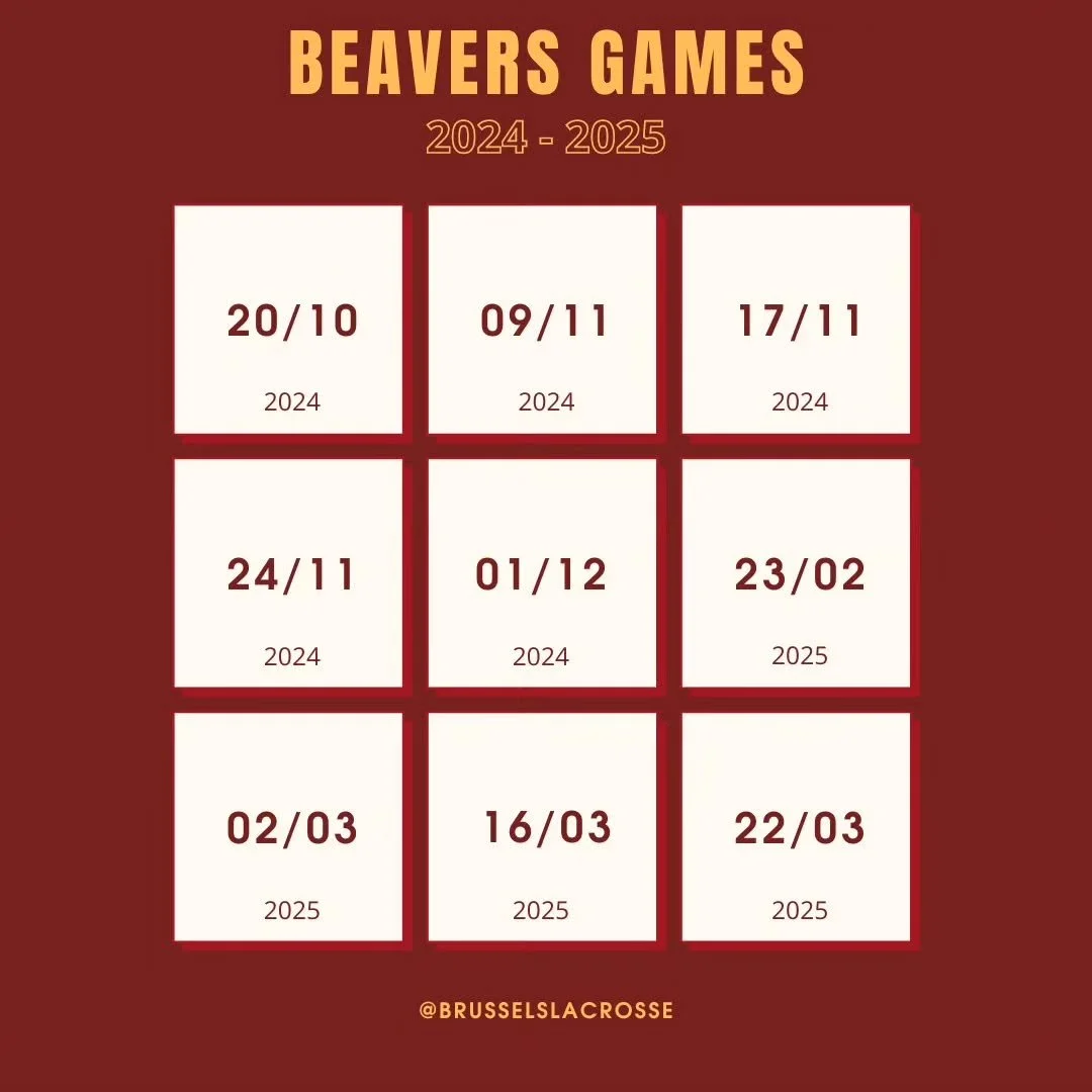 Check out the Beavers Games for the 2024-2025 season! 🦫