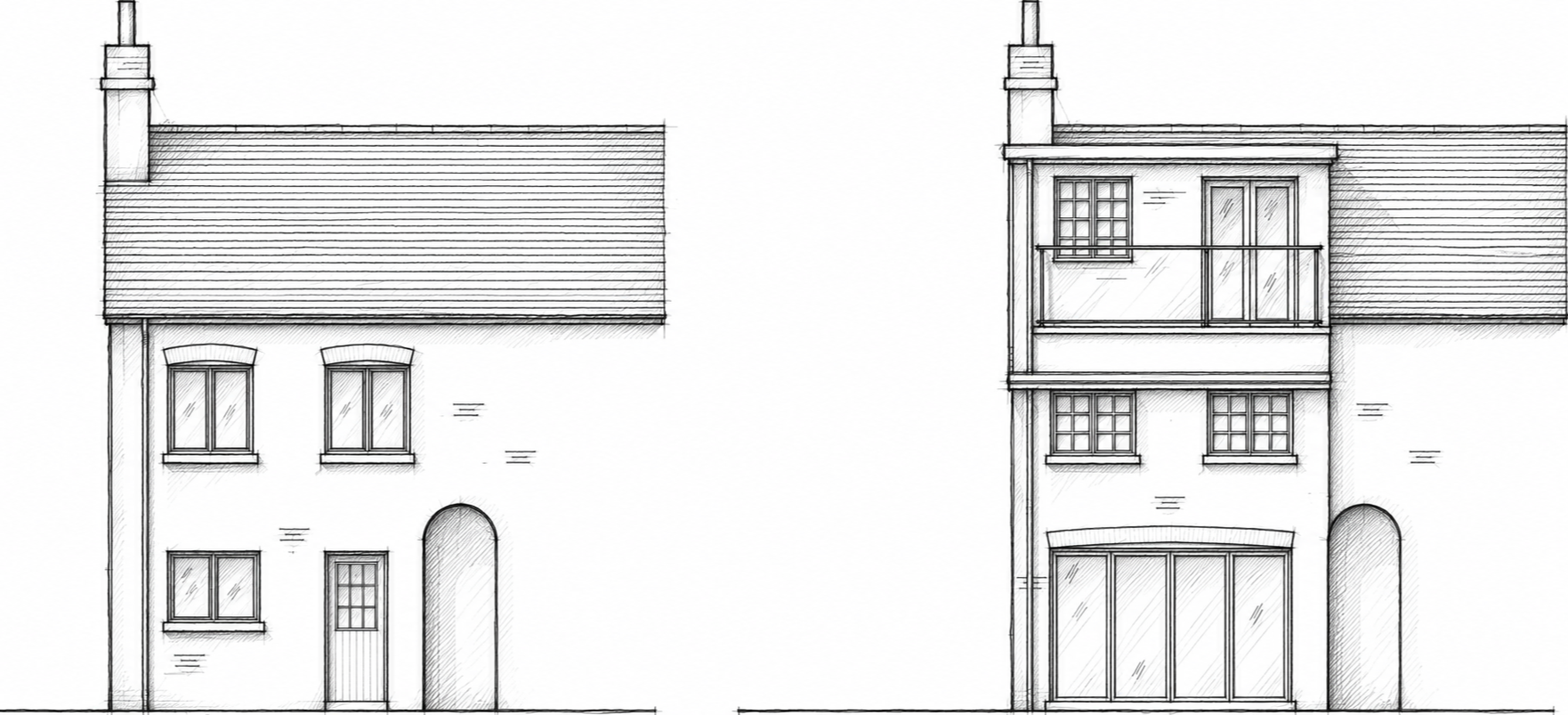 1. Existing and Proposed Garden Elevations