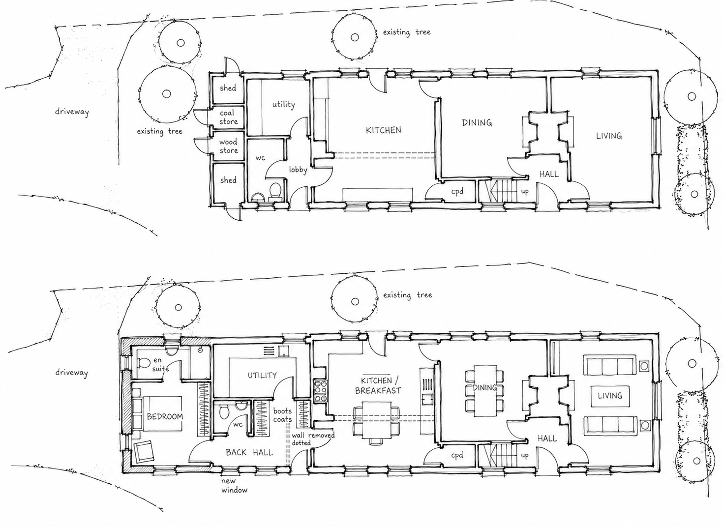 1. Existing and Proposed Plans 