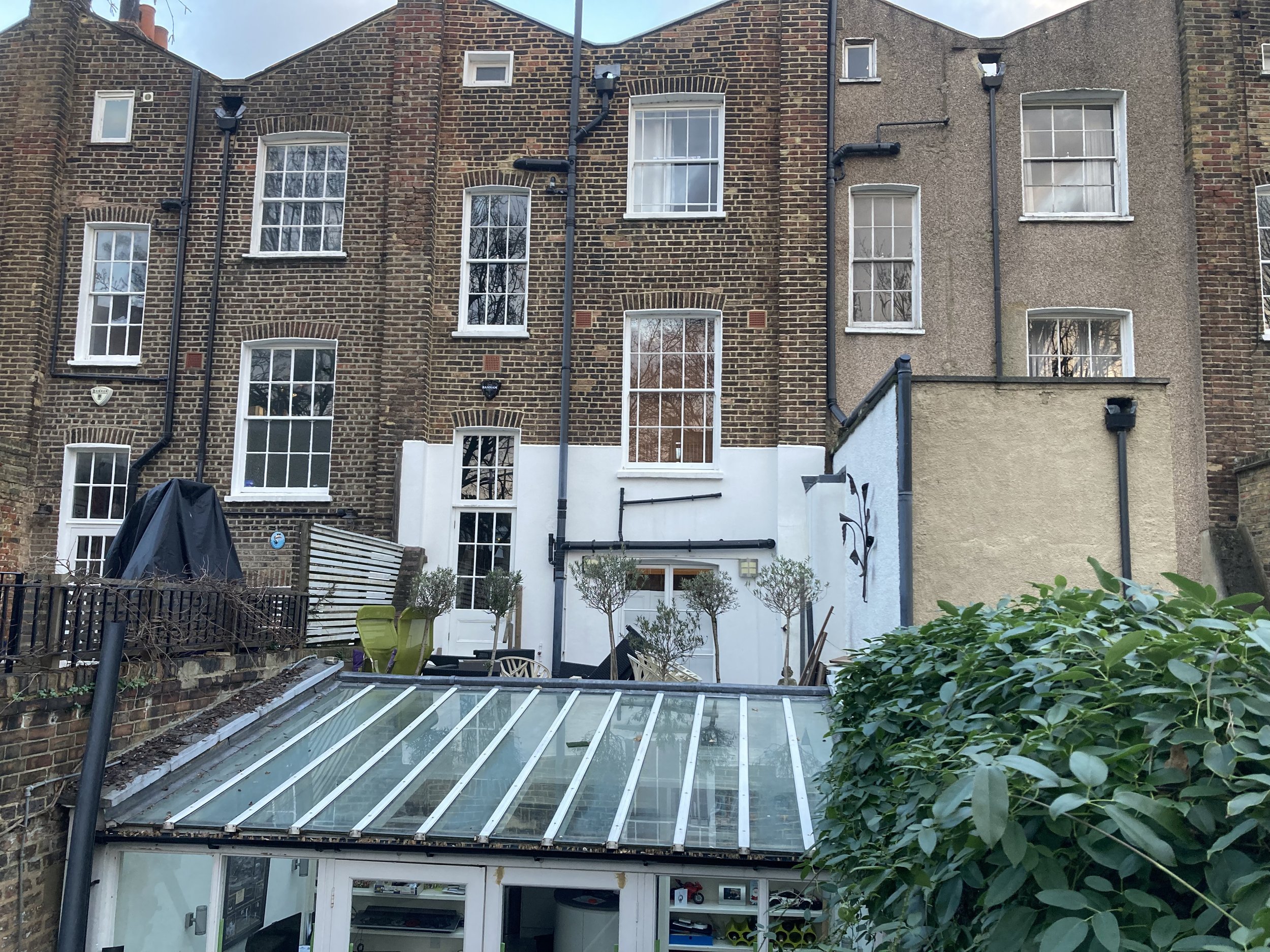 1. Existing rear elevation