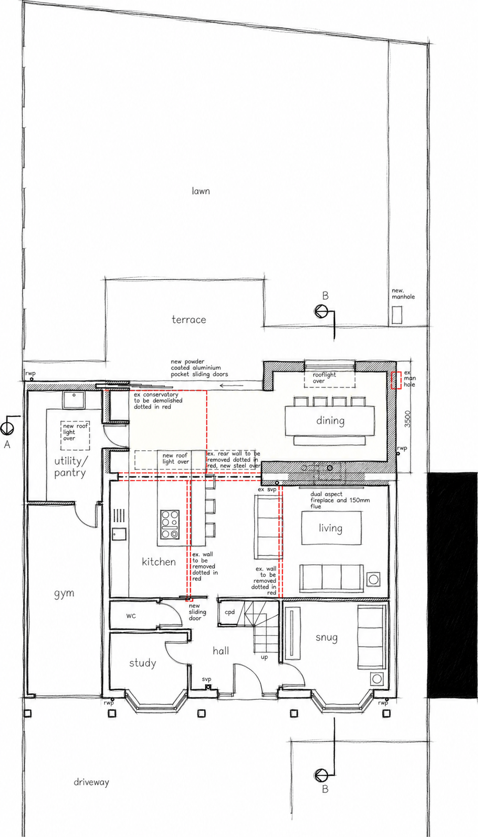 2. Existing Ground Floor Plan 