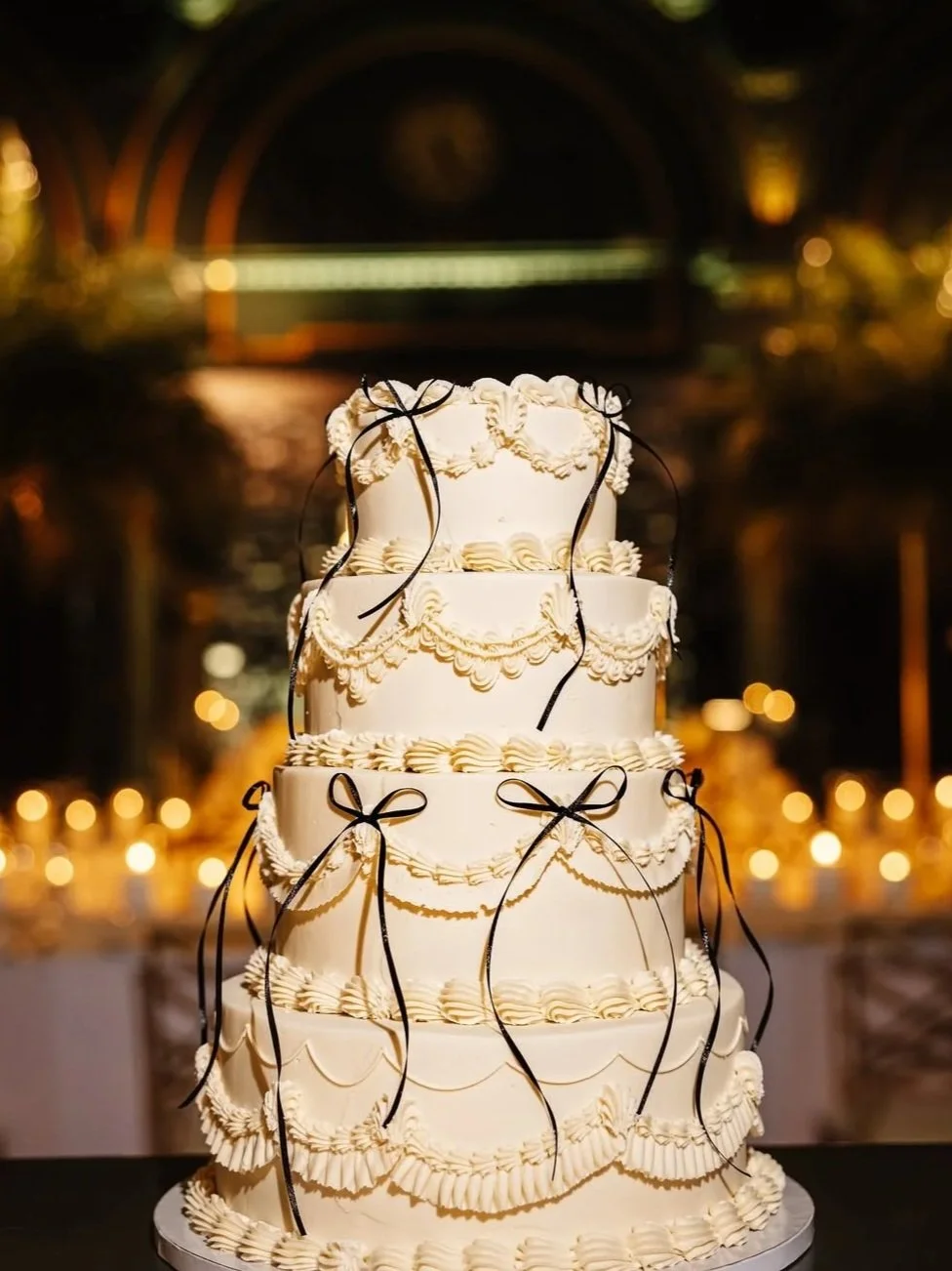 Four tier wedding cake