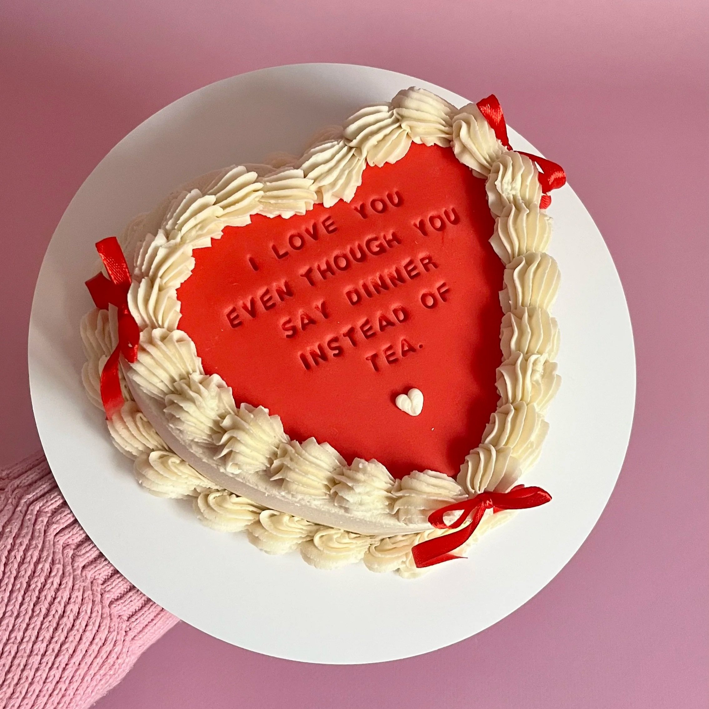 Valentine's Day funny cake
