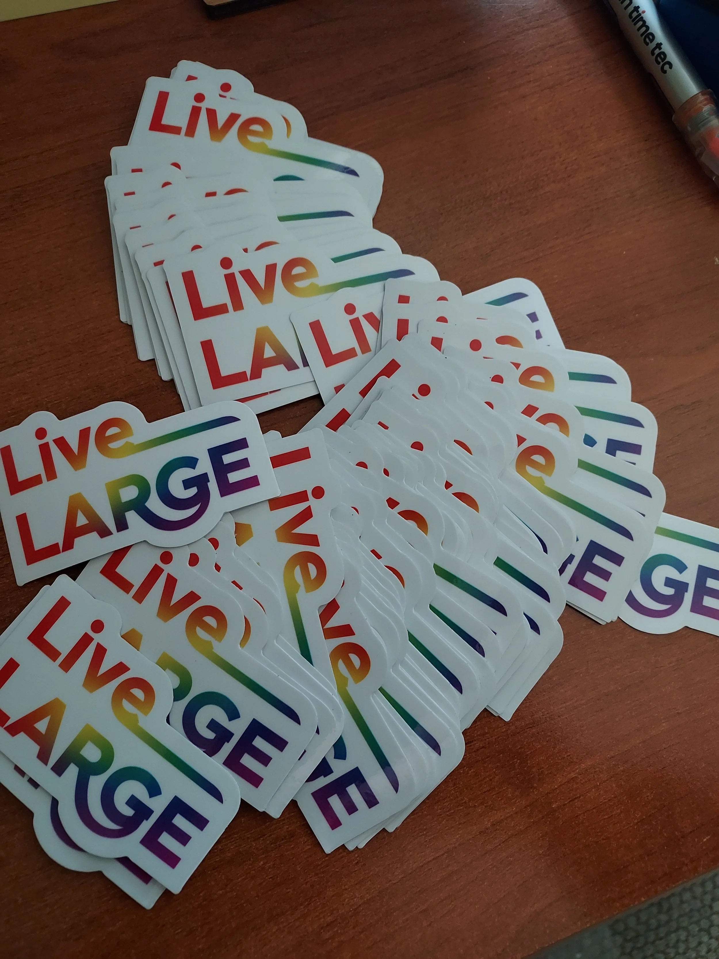Live LARGE sticker