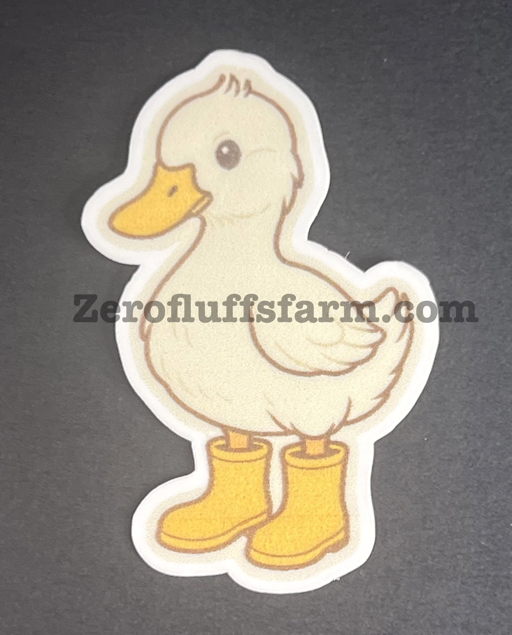 Duck with Yellow Rain Boots