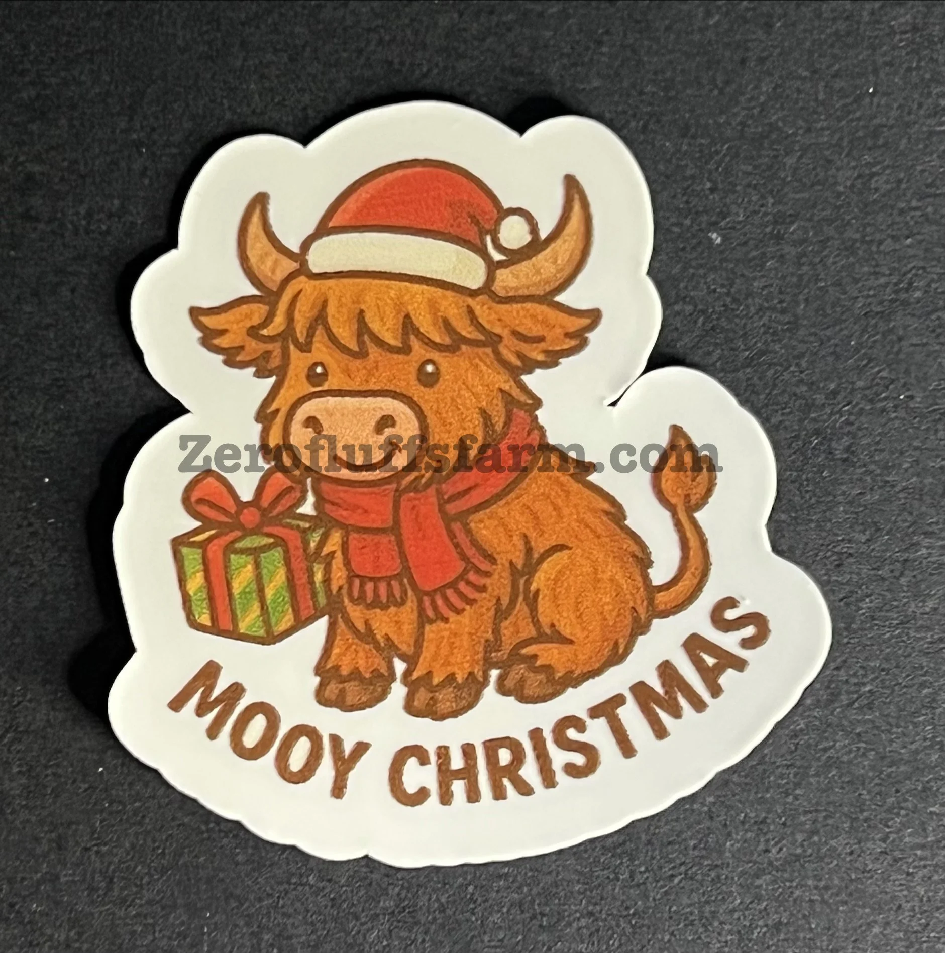 Mooy Christmas- Highland Cow